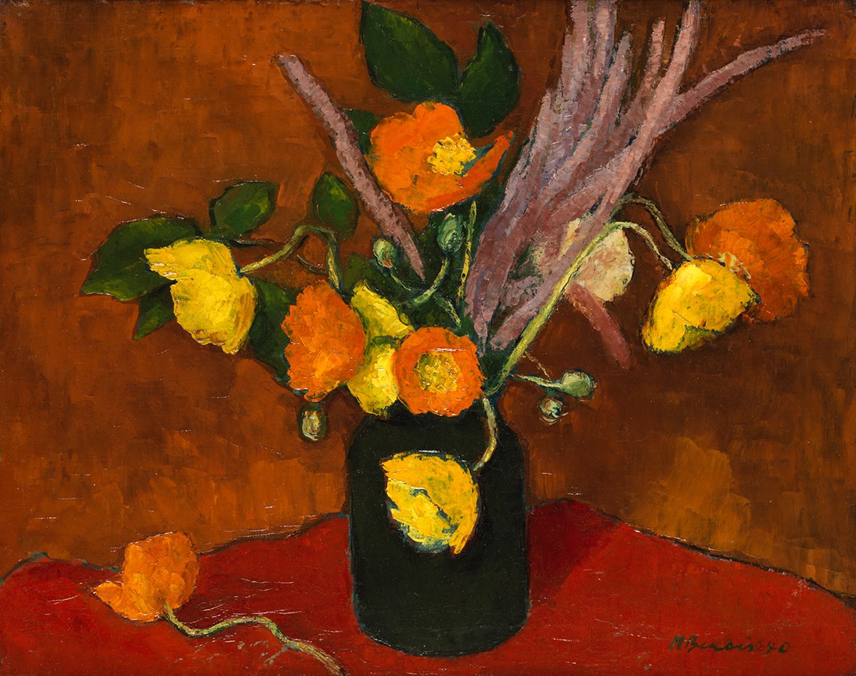 Nadia Benois (1896-1975), Yellow and Red Poppies