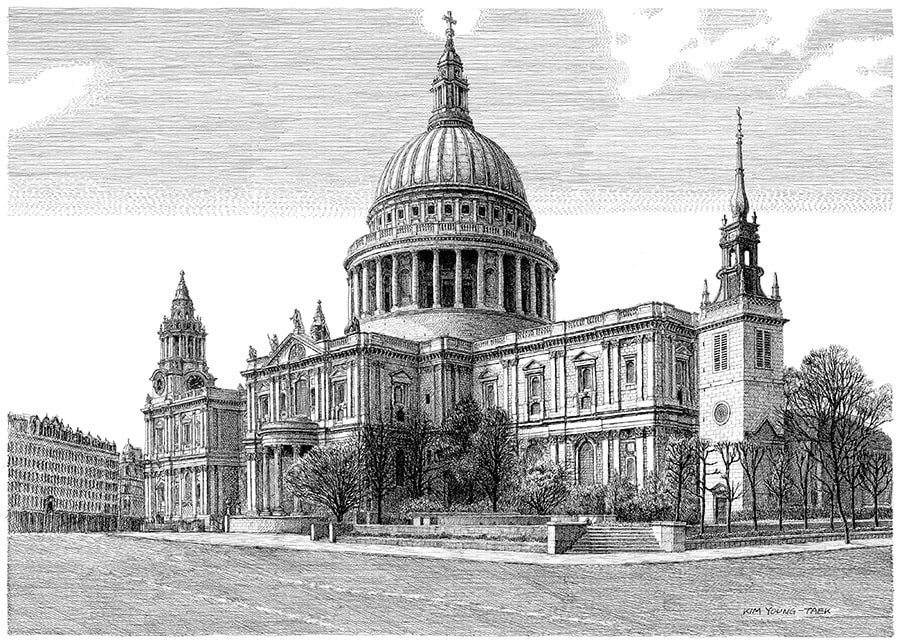 김영택 : 펜화기행