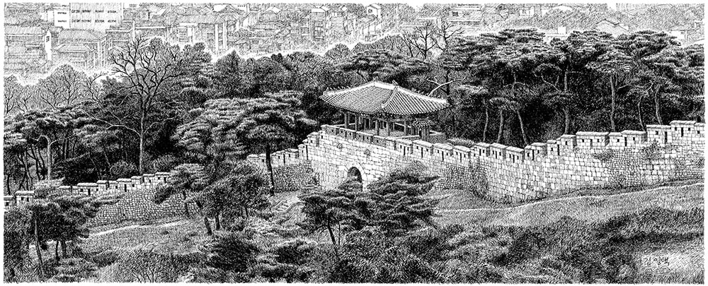 김영택 : 펜화기행