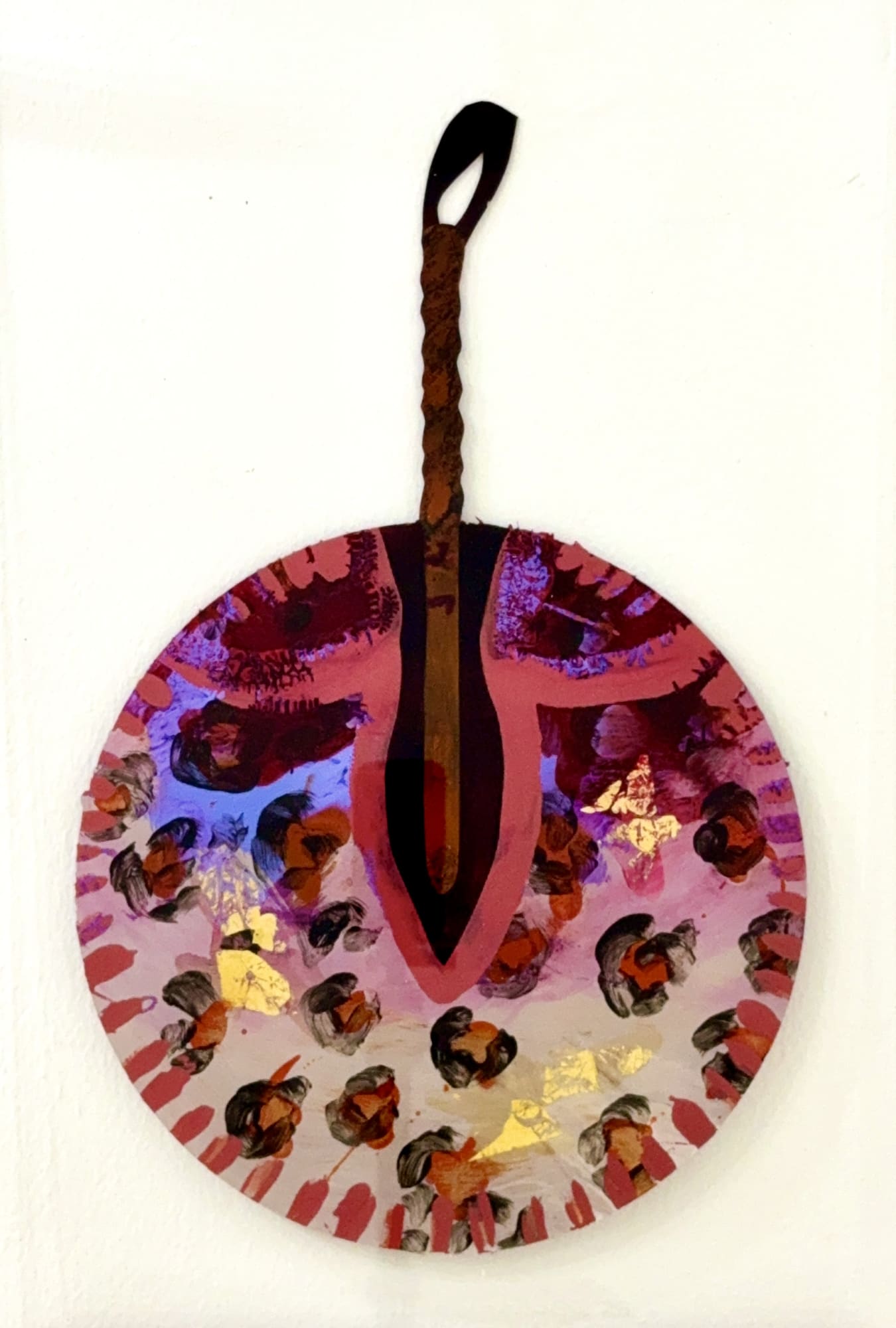 Isaac Emokpae Ezuzu Uwa 1 (Fan of wealth), 2025 Stained Plexiglass 84 x 43.5 cm