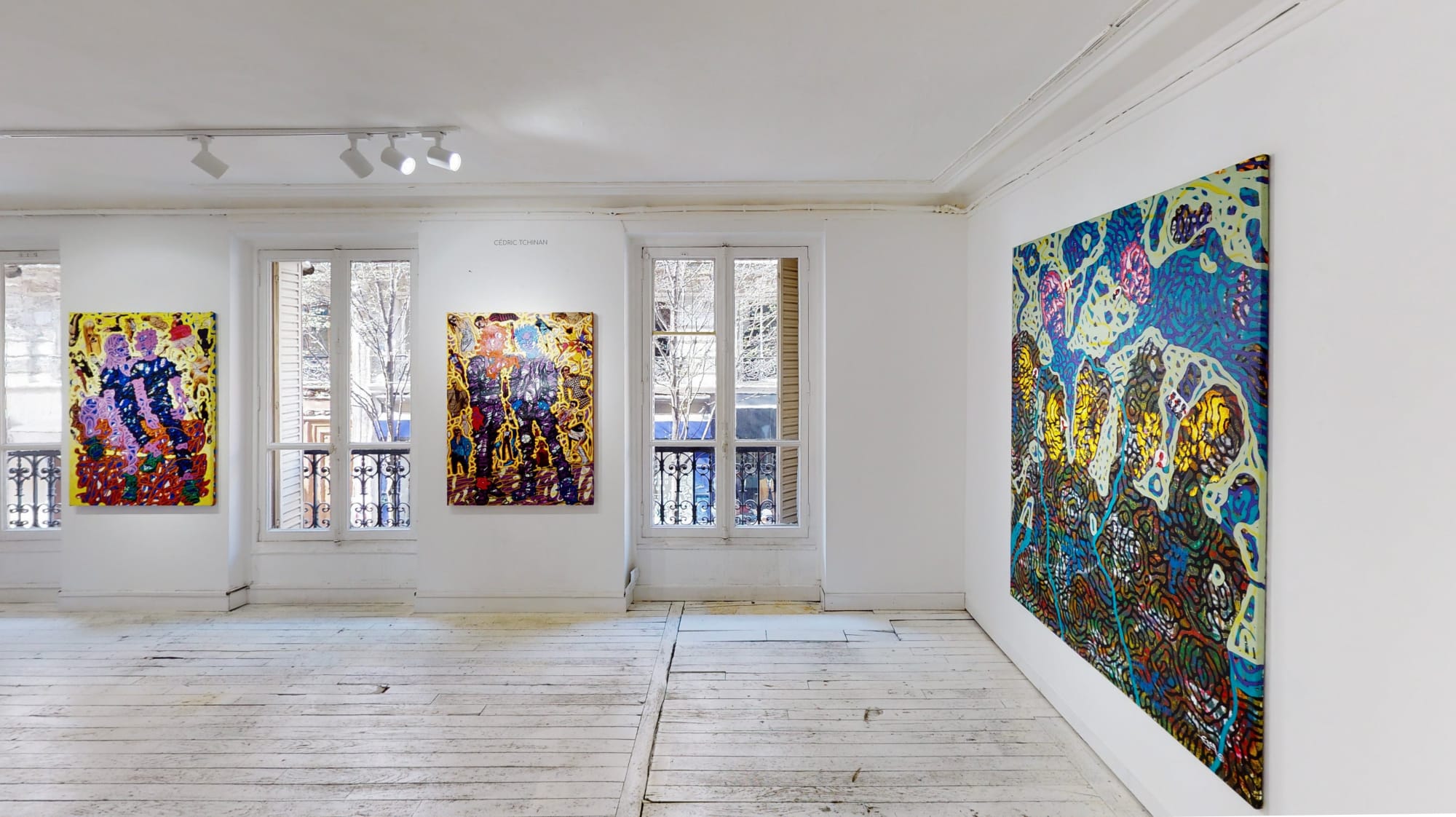 Cedric Tchinan ; view of the exhibition "Babi est Doux". Photo ©Ussi'n.