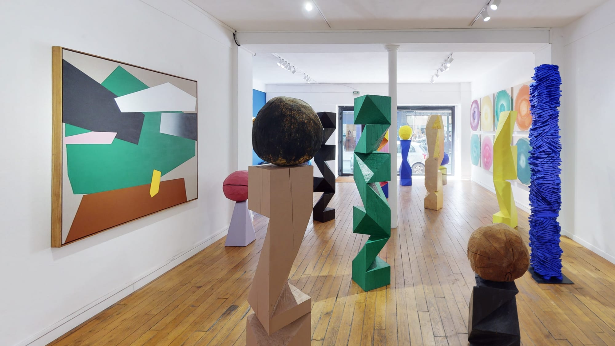 View of the exhibition " Adjust the Blinds ". Photo ©Ussi'n.