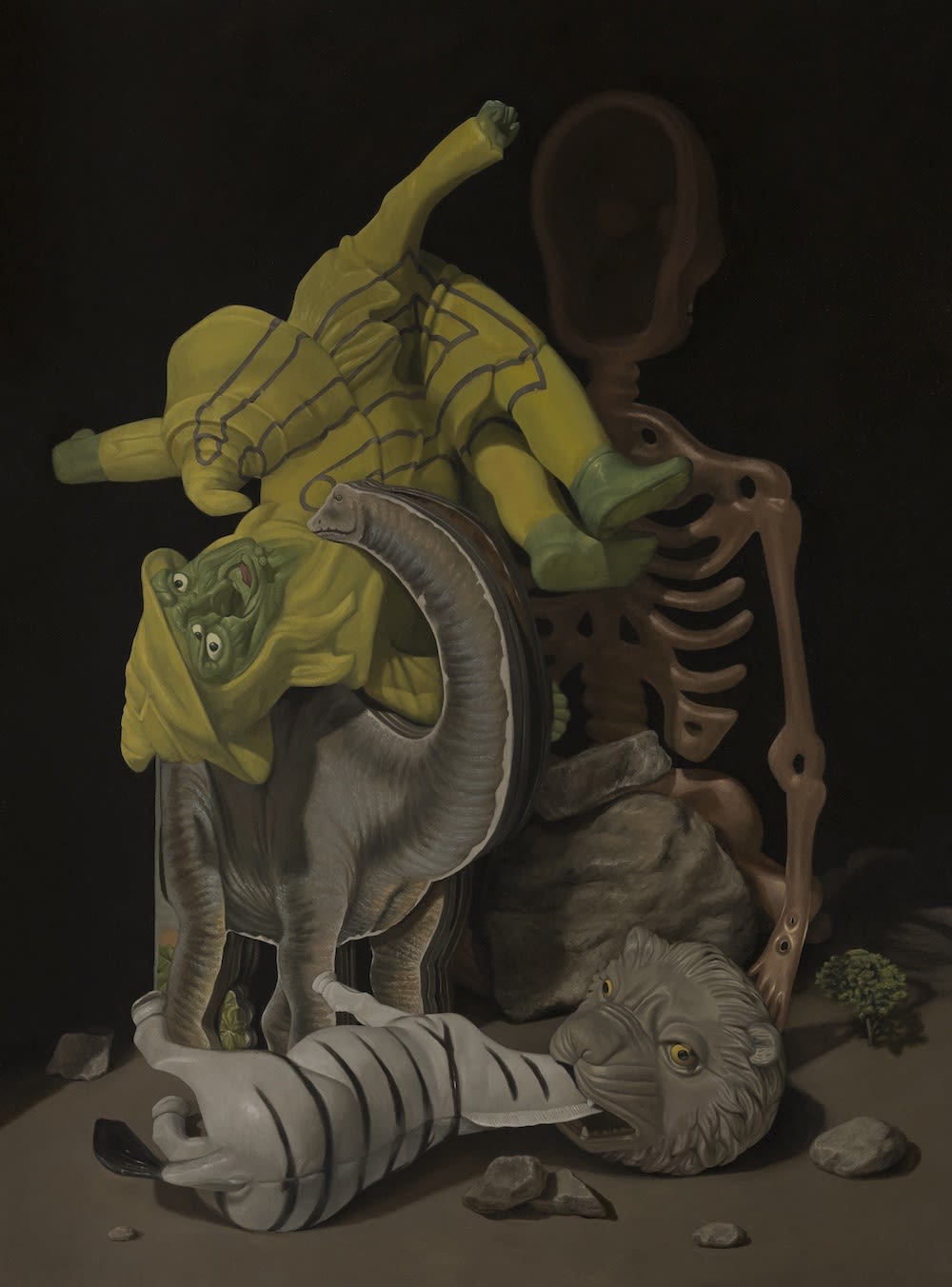 Josh Juett, It’s A Witch Pursuit Thingy, 2024, oil on canvas, 91 x 122cm.