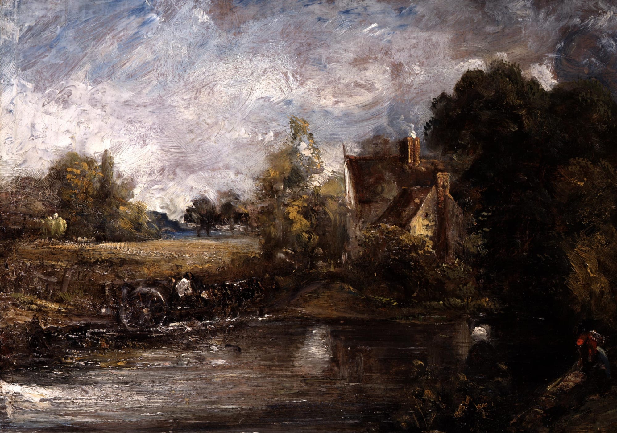 John Constable, Oil sketch of Willy Lotts Cottage