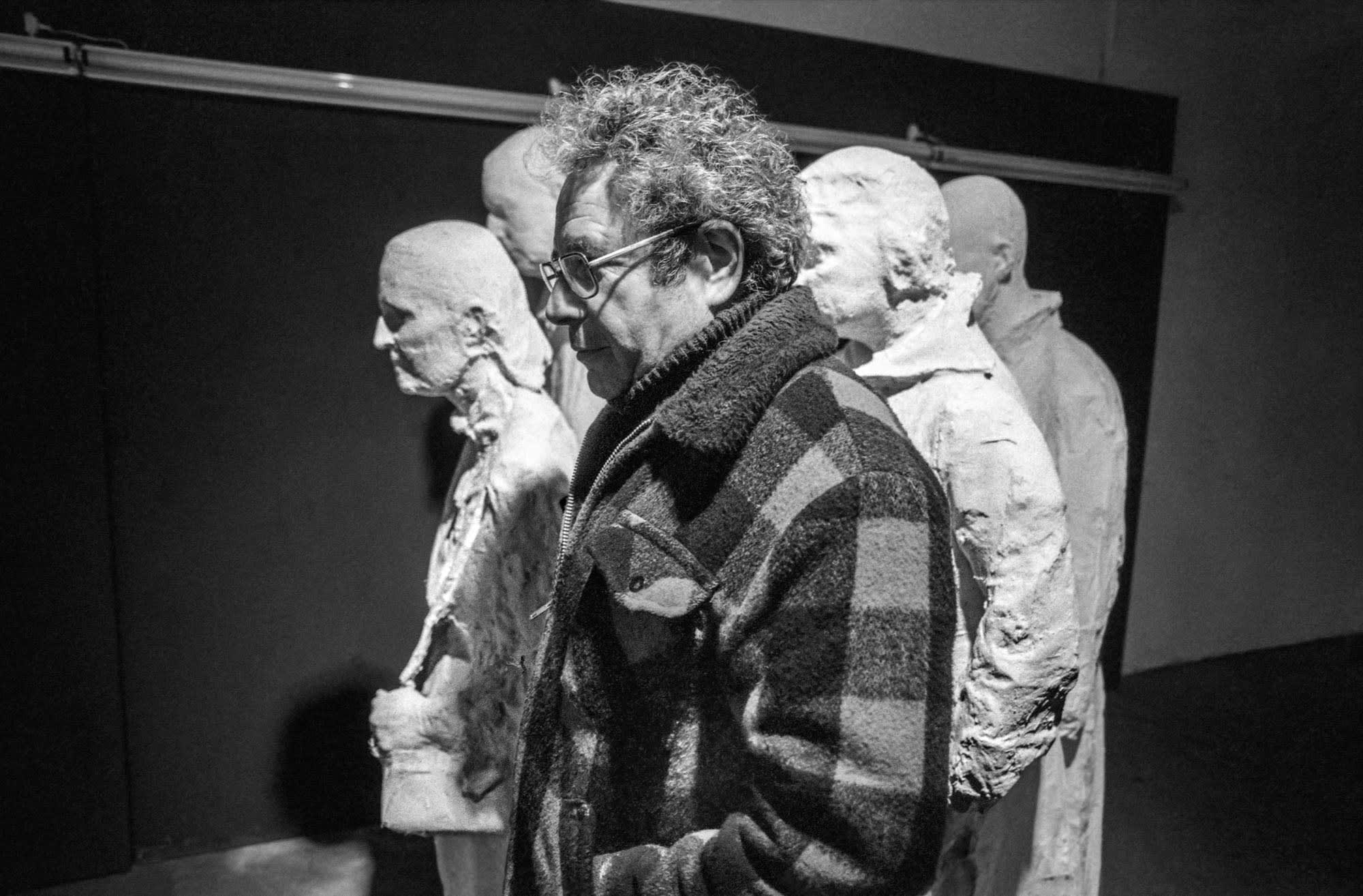 At George Segal's studio, New Jersey, 1983 BAM1983032W01954D-37