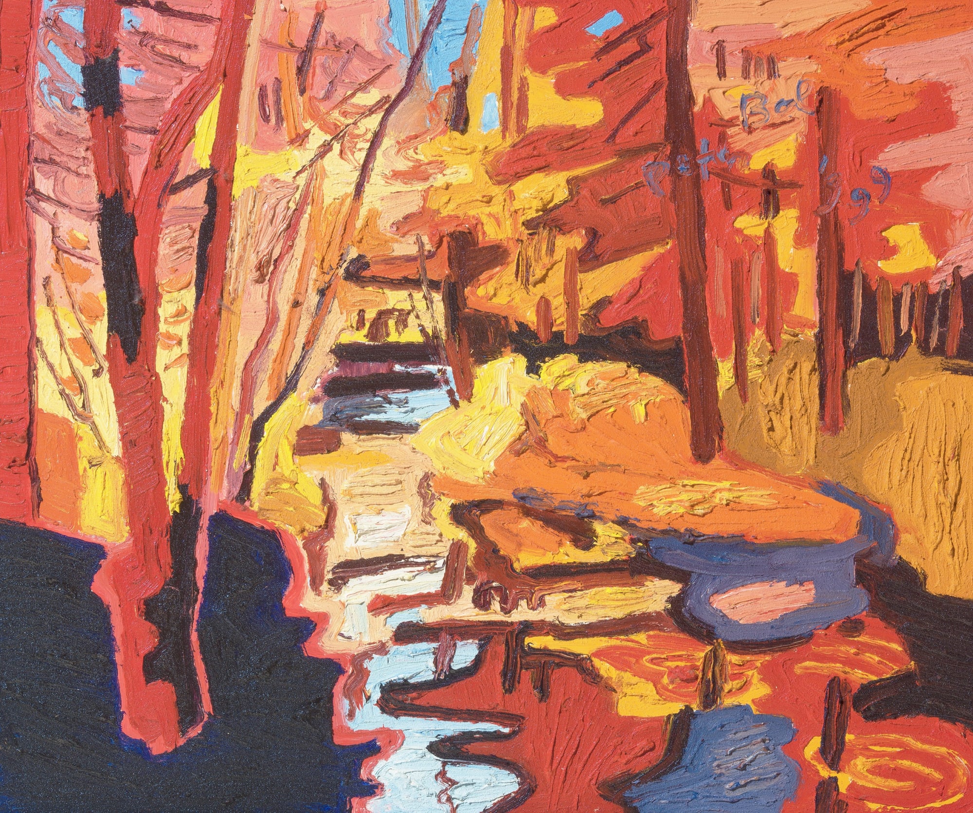 Peter Bol, De kleine kathedraal, 1999, 50x60 cm