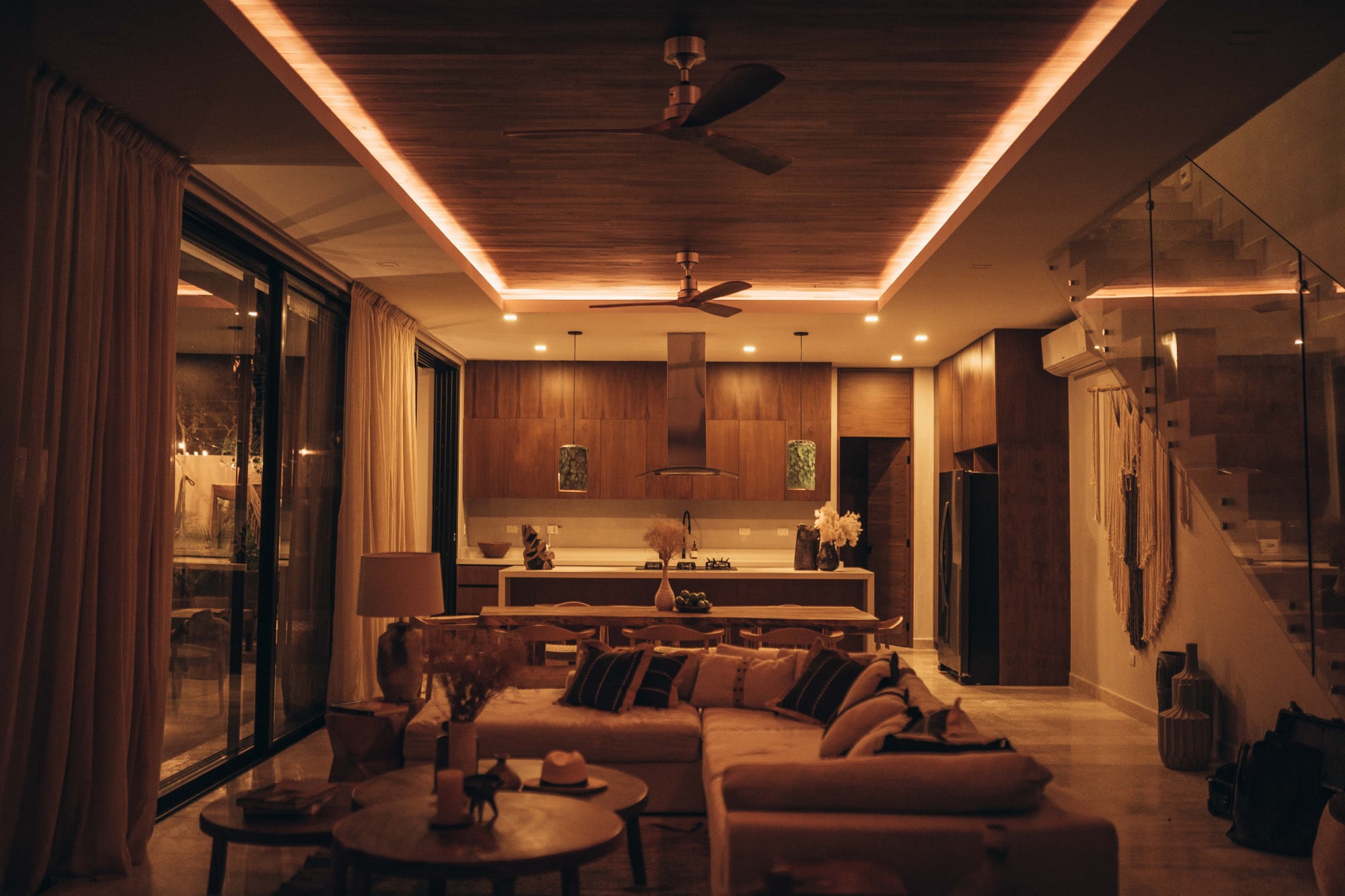 Living space by night