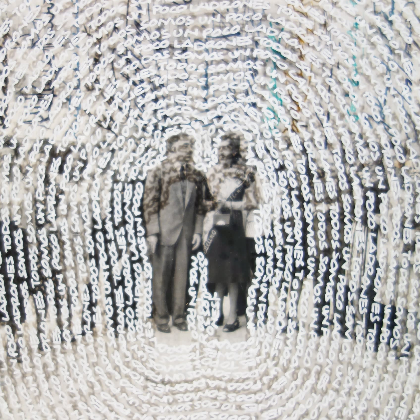 Signature, 2016 [DETAIL] enamel paint on plexiglass