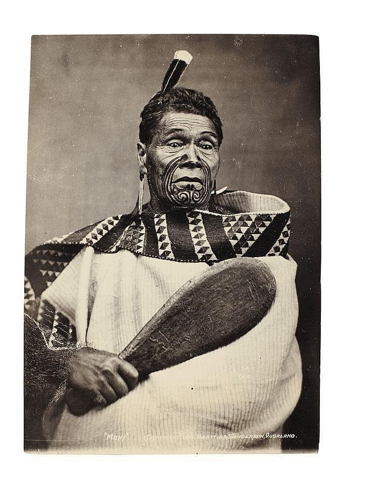 Beattie & Sanderson Portrait of Mohi, New Zealand, 1890, 1890