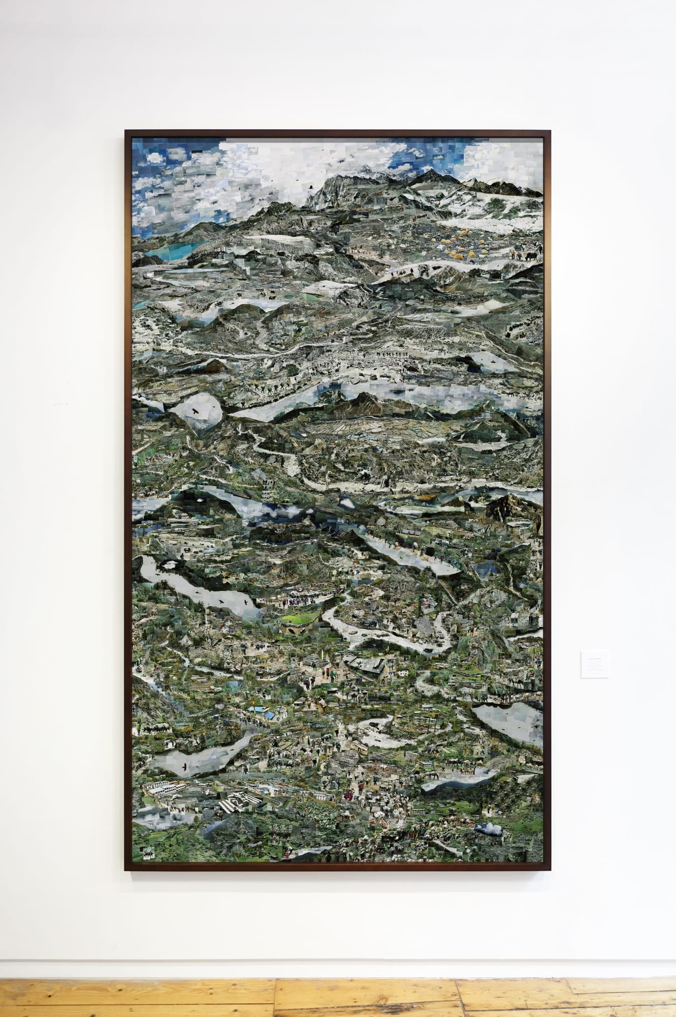 Sohei Nishino, Mountain Lines, Everest, 2019 (installation at Michael Hoppen Gallery)