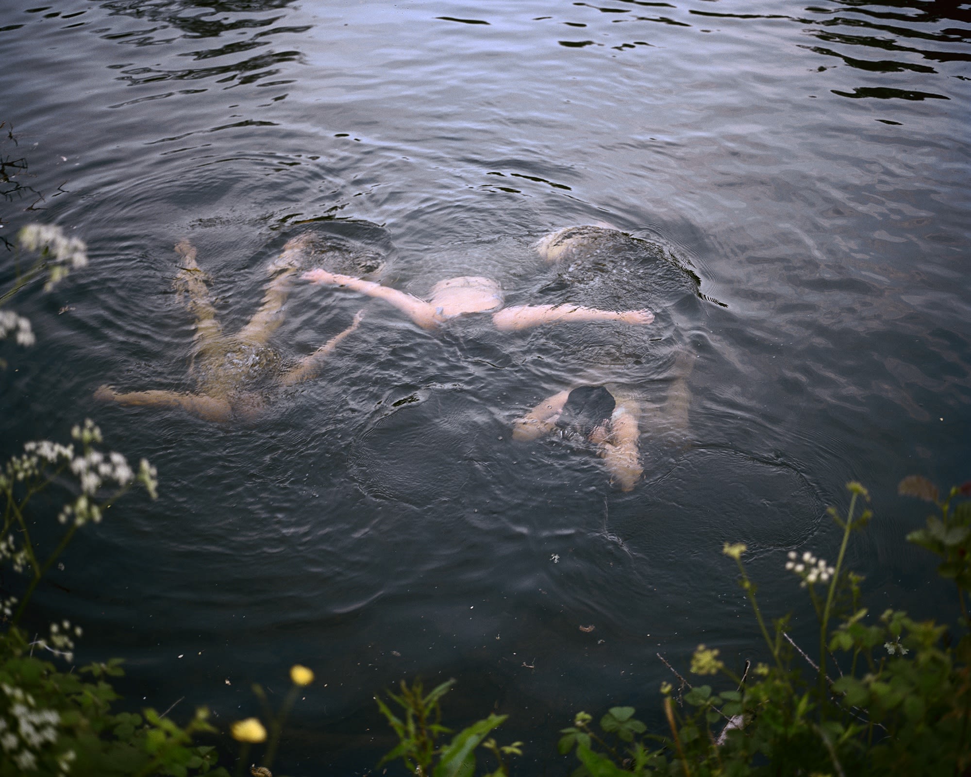 Siân Davey, Girls swimming at dusk