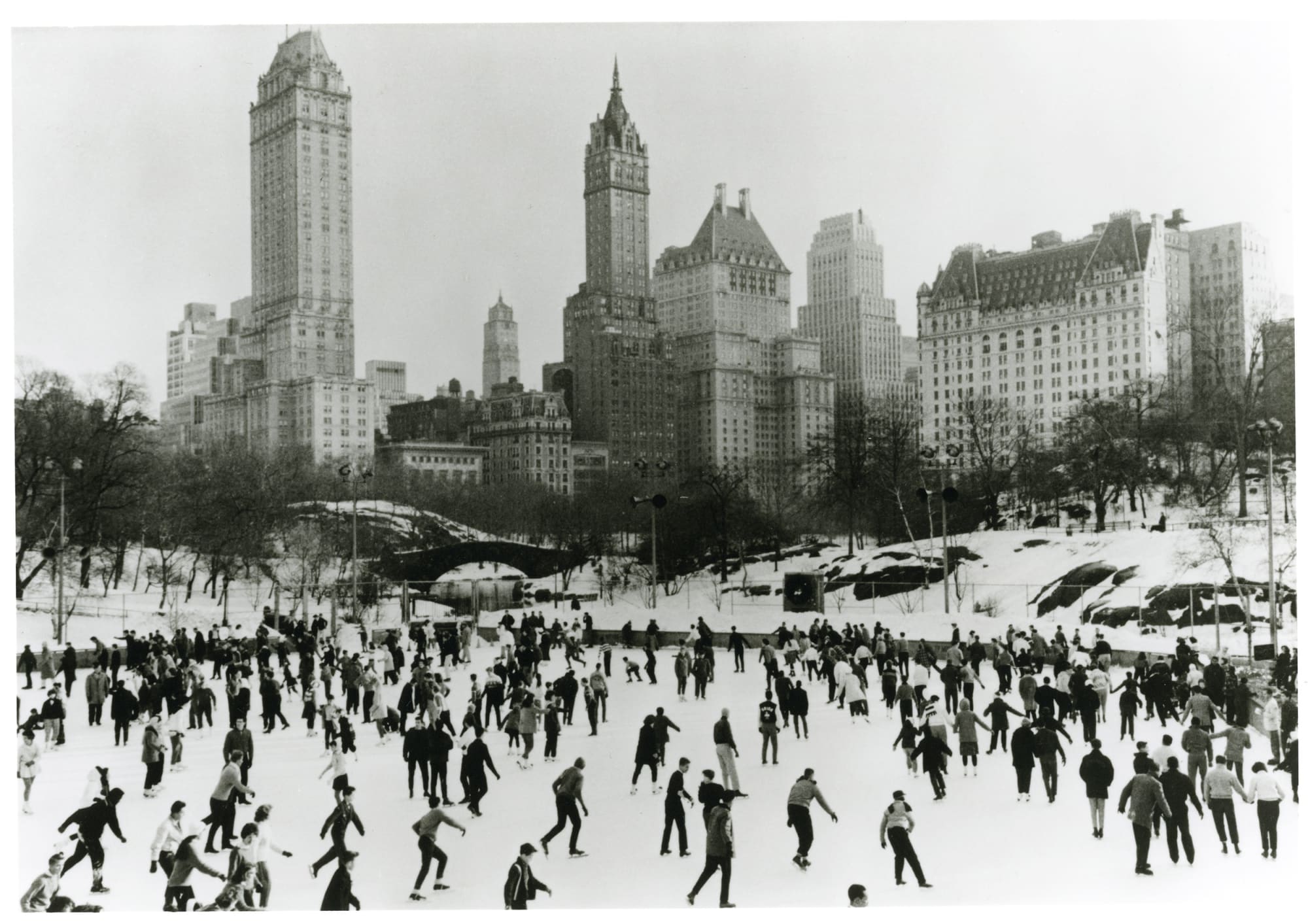 Neil Libbert, Ice Skaters, Central Park, New York, 1960
