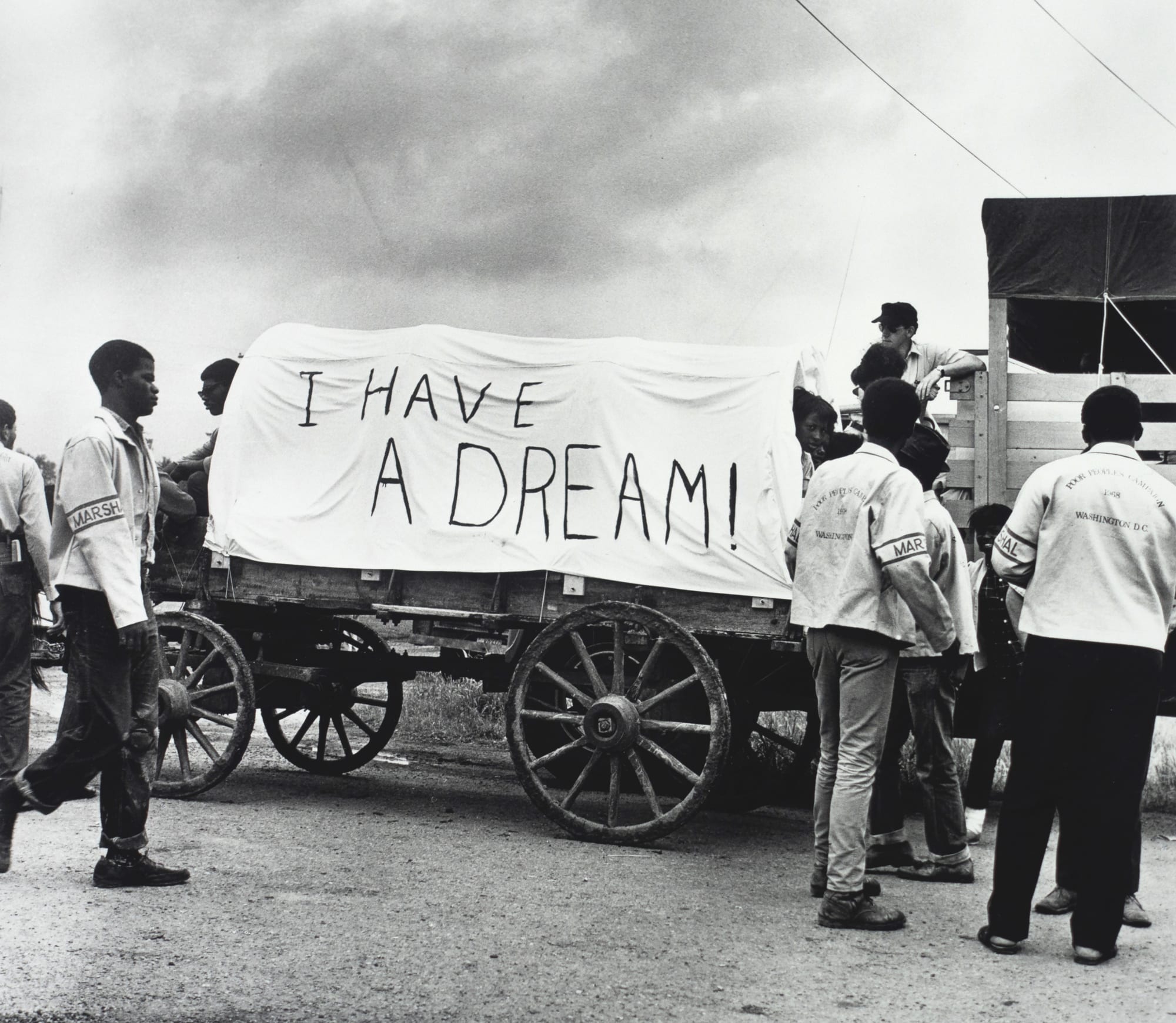 Ernest C. Withers, Mule train leaves for washington, poor people’s march, Marks, MS May 1968