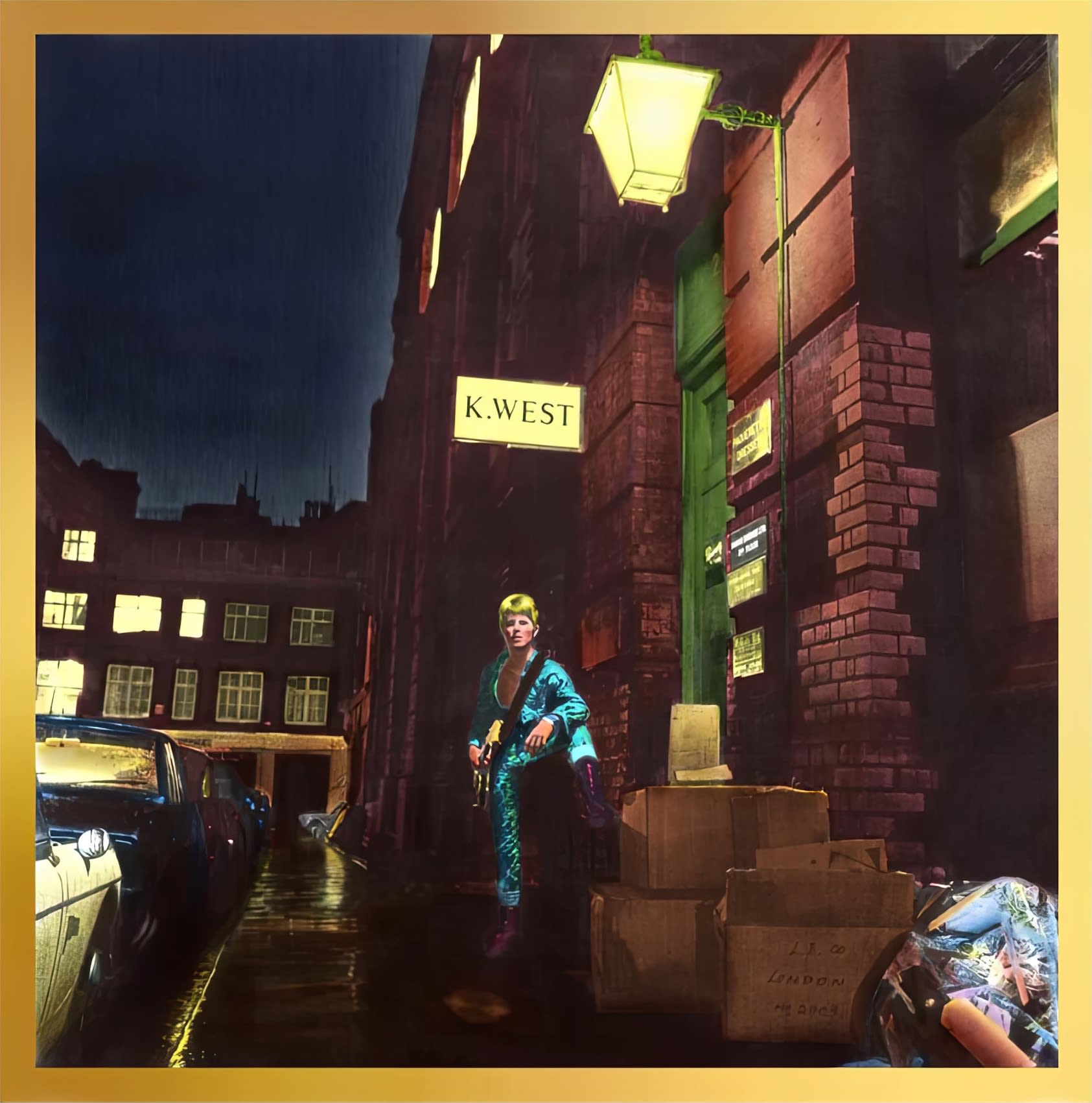 Ziggy Stardust - 50th Anniversary Print - K West HQ Print from original airbrushed photo © Terry Pastor