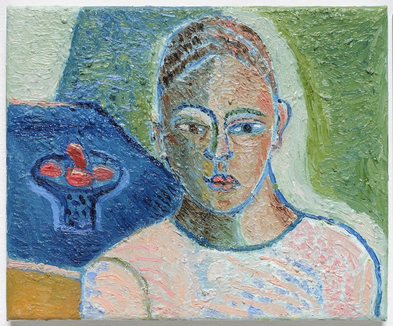 CATHERINE ANHOLT Small Head, 2020 Oil on linen 28 x 24 cm