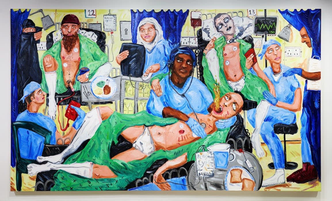 DALE LEWIS Tea and Toast, 2023 Oil on canvas 200 x 340 cm