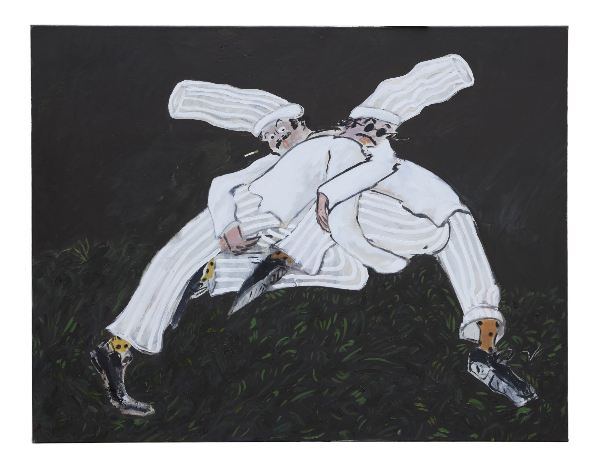 The disagreement, 2025 Oil & acrylic on canvas 55 x 70 7/8 in. (140 x 180 cm)