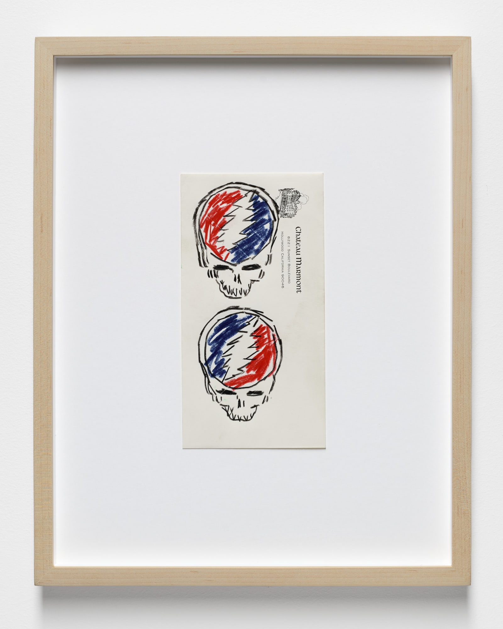 Double Trouble, 2025 Color pencil on paper Paper: 7 x 4.5 inches (17.7 x 11.4 cm) Frame: 14 x 11 inches (35.5 x 27.9 cm)