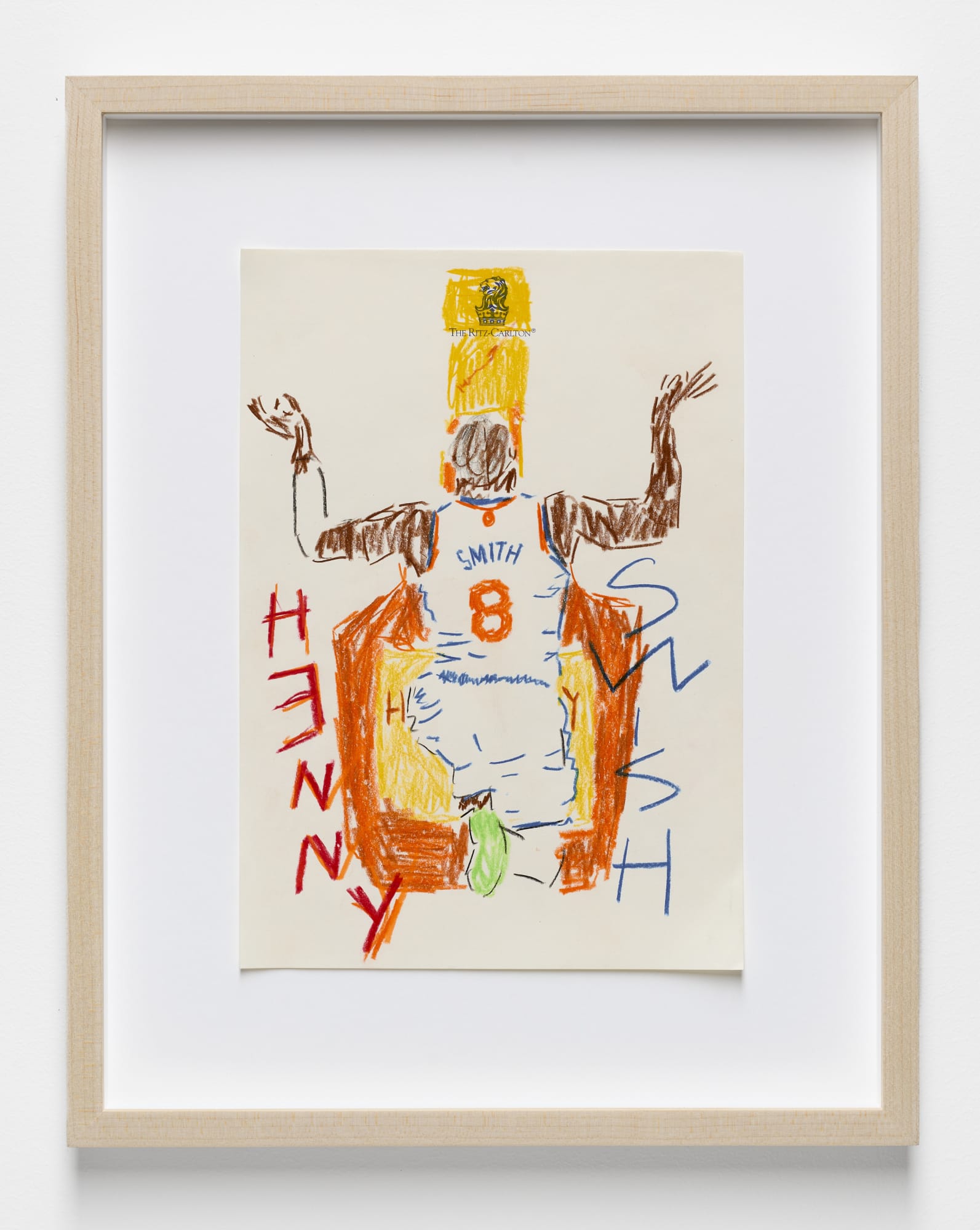 Henny Swish, 2024 Color pencil on paper Paper: 9.75 x 7 inches (24.7 x 17.8 cm) Frame: 14 x 11 inches (35.5 x 27.9 cm)