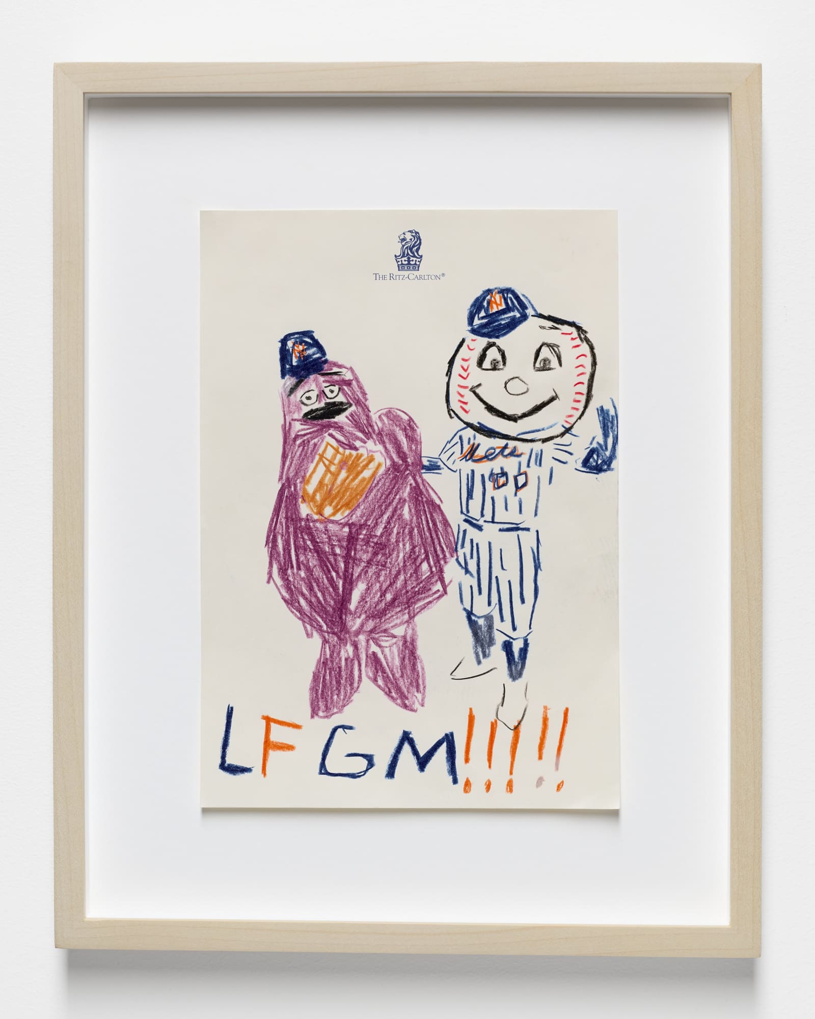 LFGM, 2024 Color pencil on paper Paper: 10 x 7.5 inches (25.4 x 19 cm) Frame: 14 x 11 inches (35.5 x 27.9 cm)