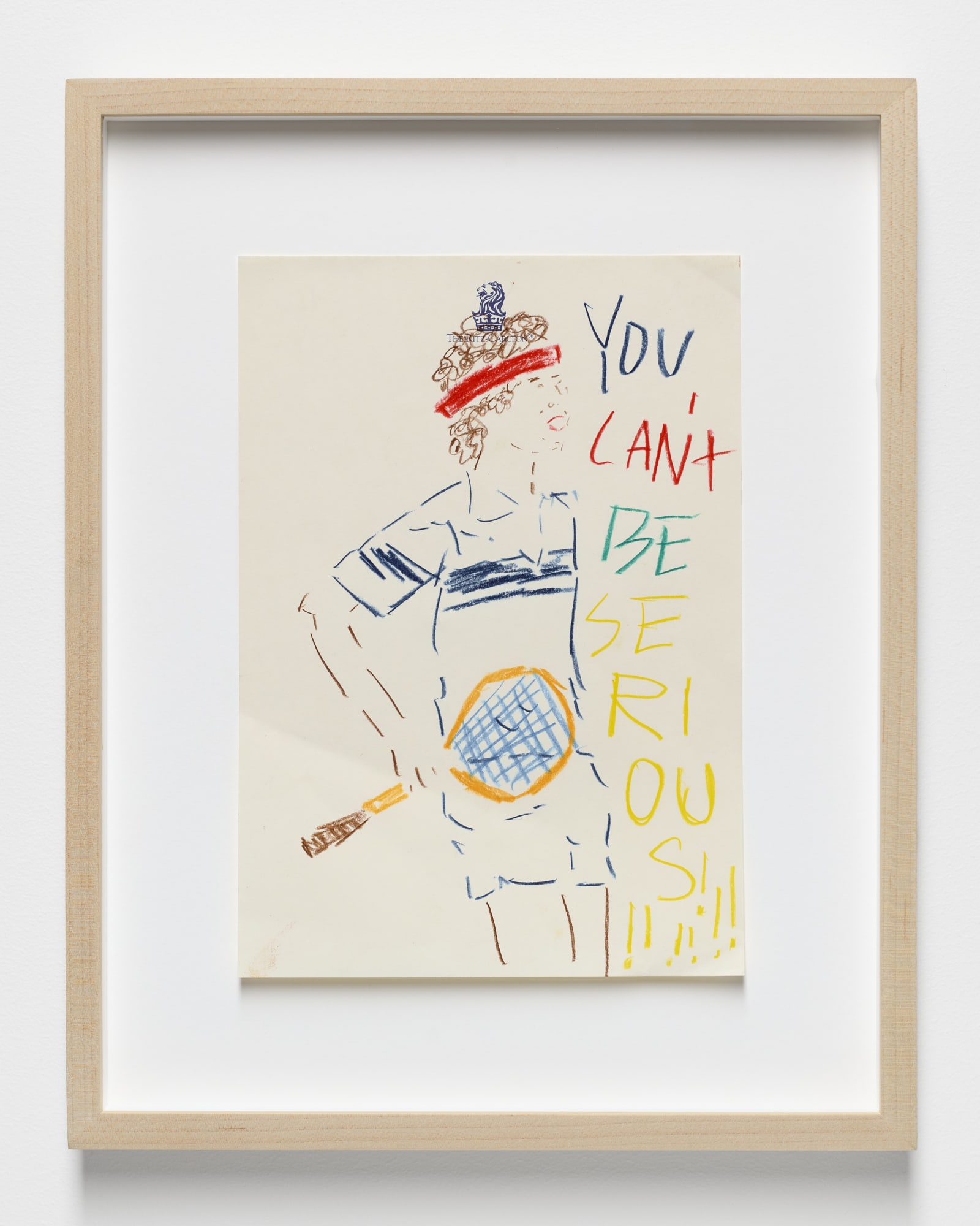 You Can't Be Serious, 2024 Color pencil on paper Paper: 10 x 7.5 inches (25.4 x 19 cm) Frame: 14 x 11 inches (35.5 x 27.9 cm)