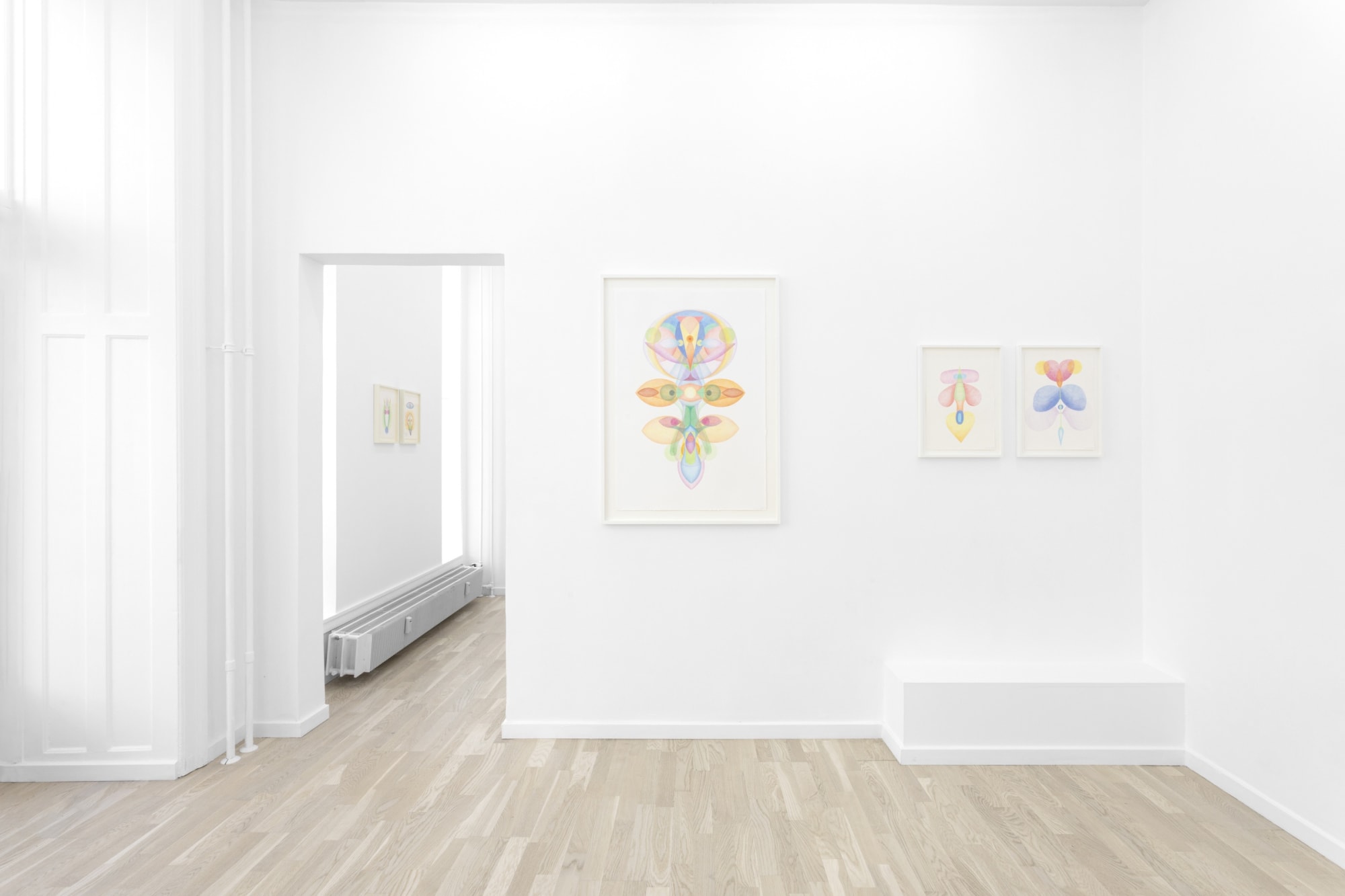 Installation view from Lucem Interiorem at OTP Copenhagen, 2023.