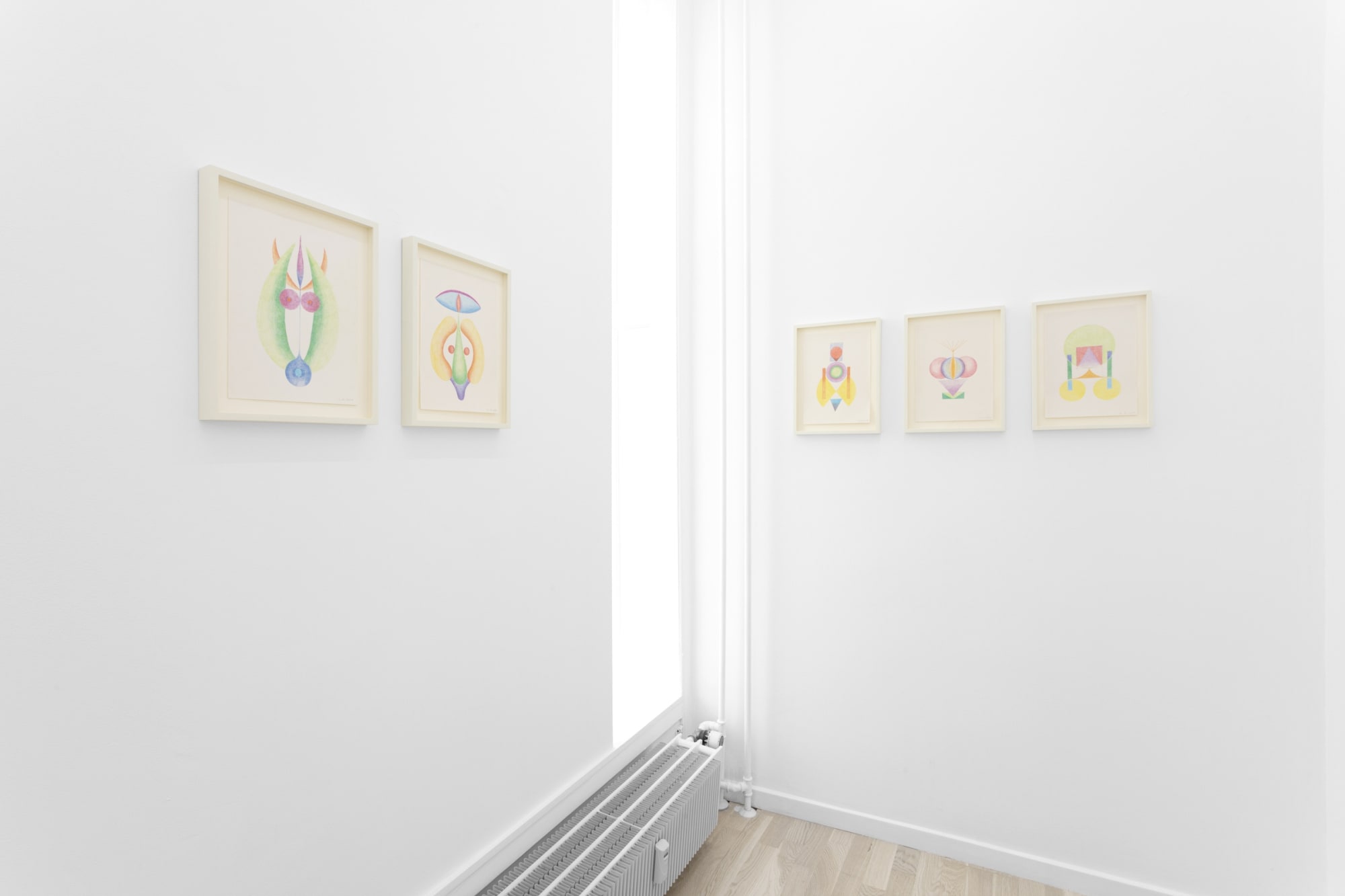 Installation view from Lucem Interiorem at OTP Copenhagen, 2023.