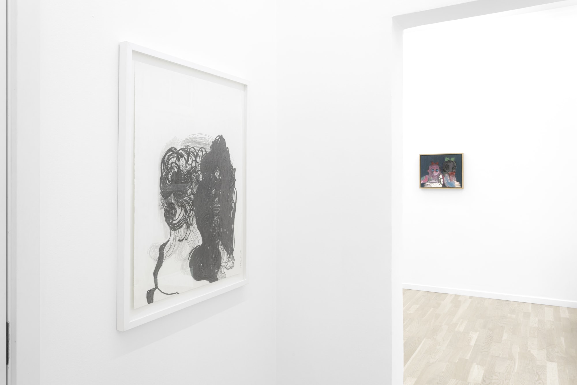 Installation view from "DOUBLE PORTRAITS" at OTP Copenhagen, 2022.