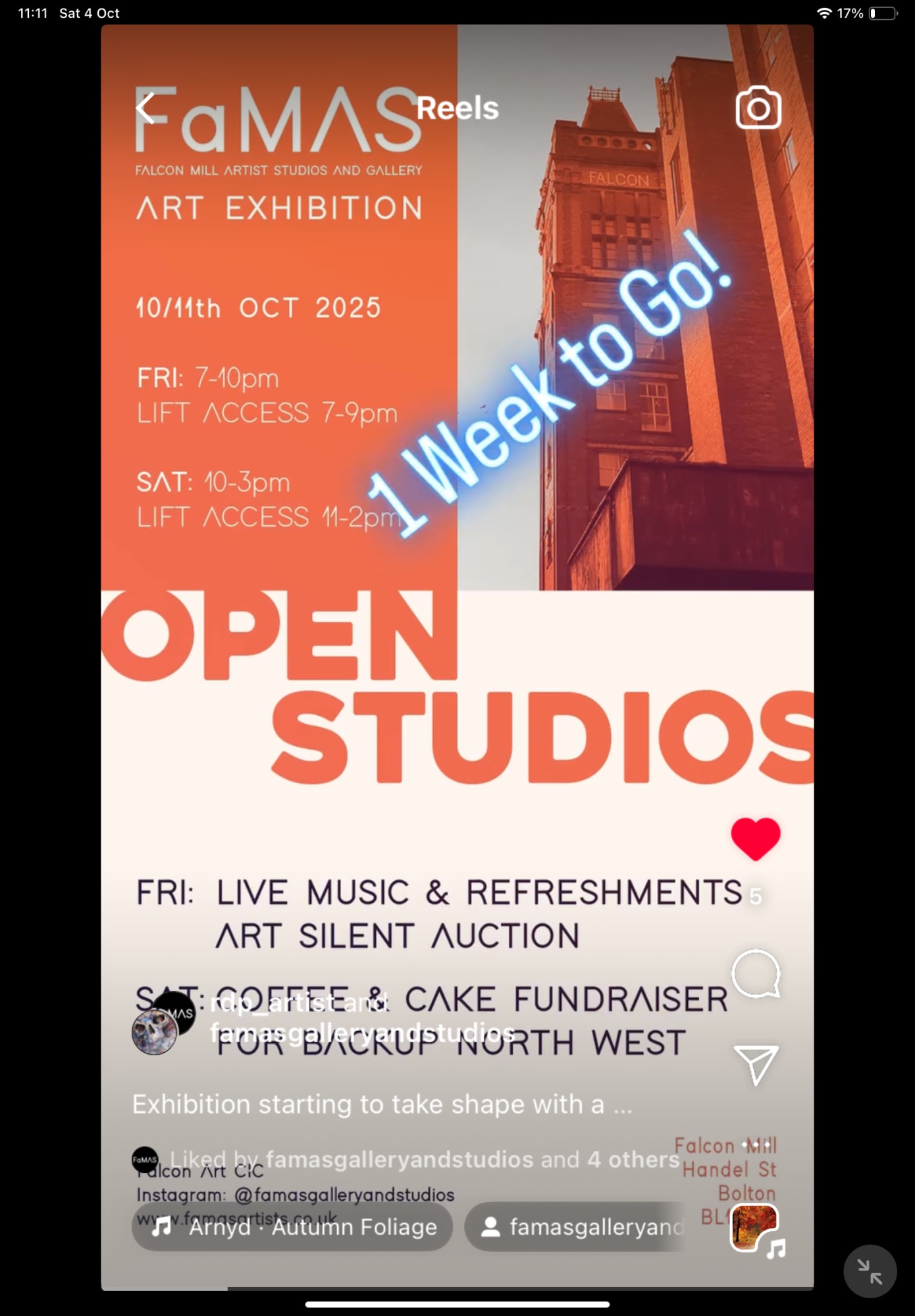 FaMAS Open Studios as Guest Artist