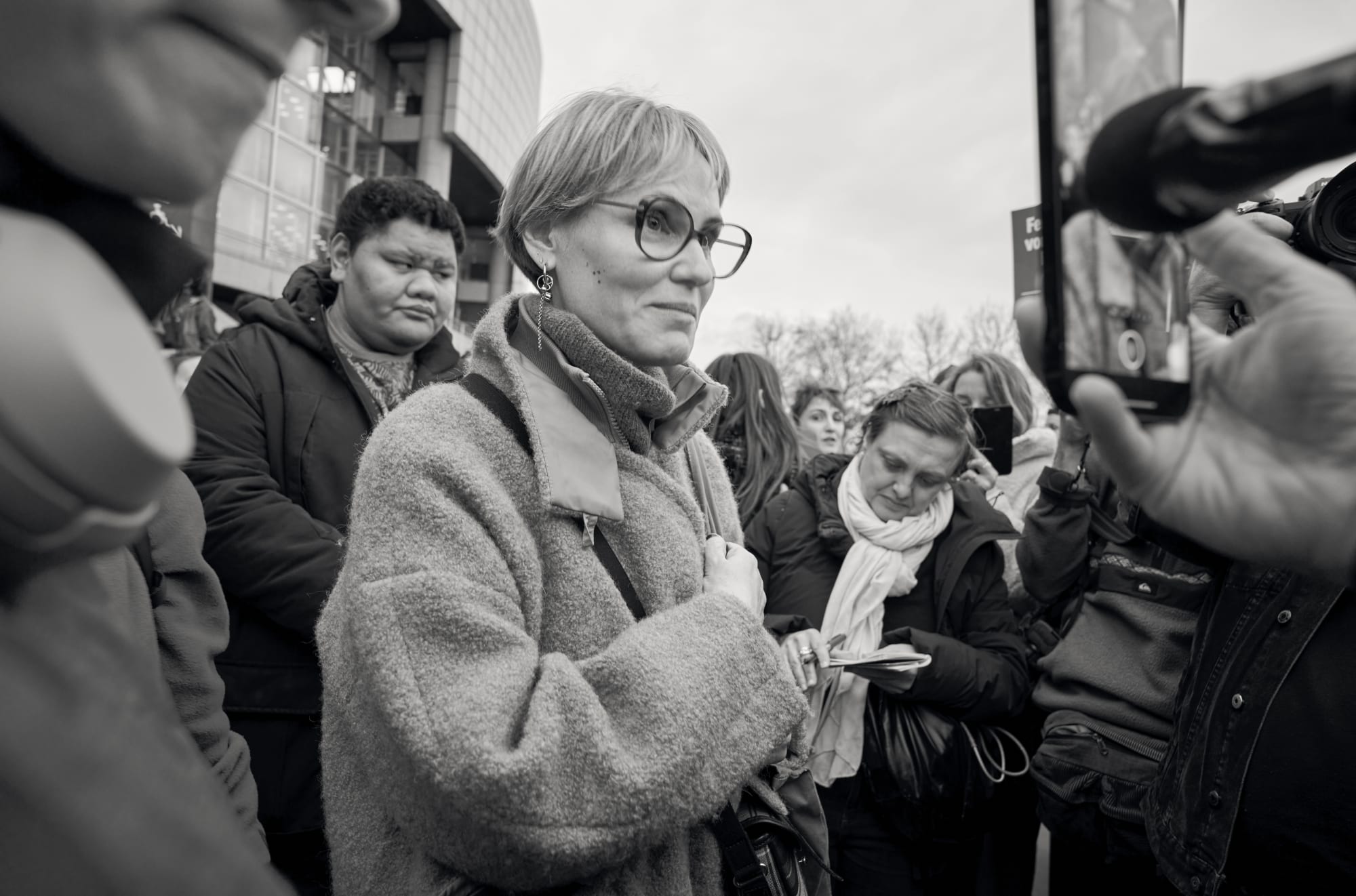 Judith Godrèche la Journée internationale des droits des femmes à Paris, France.
