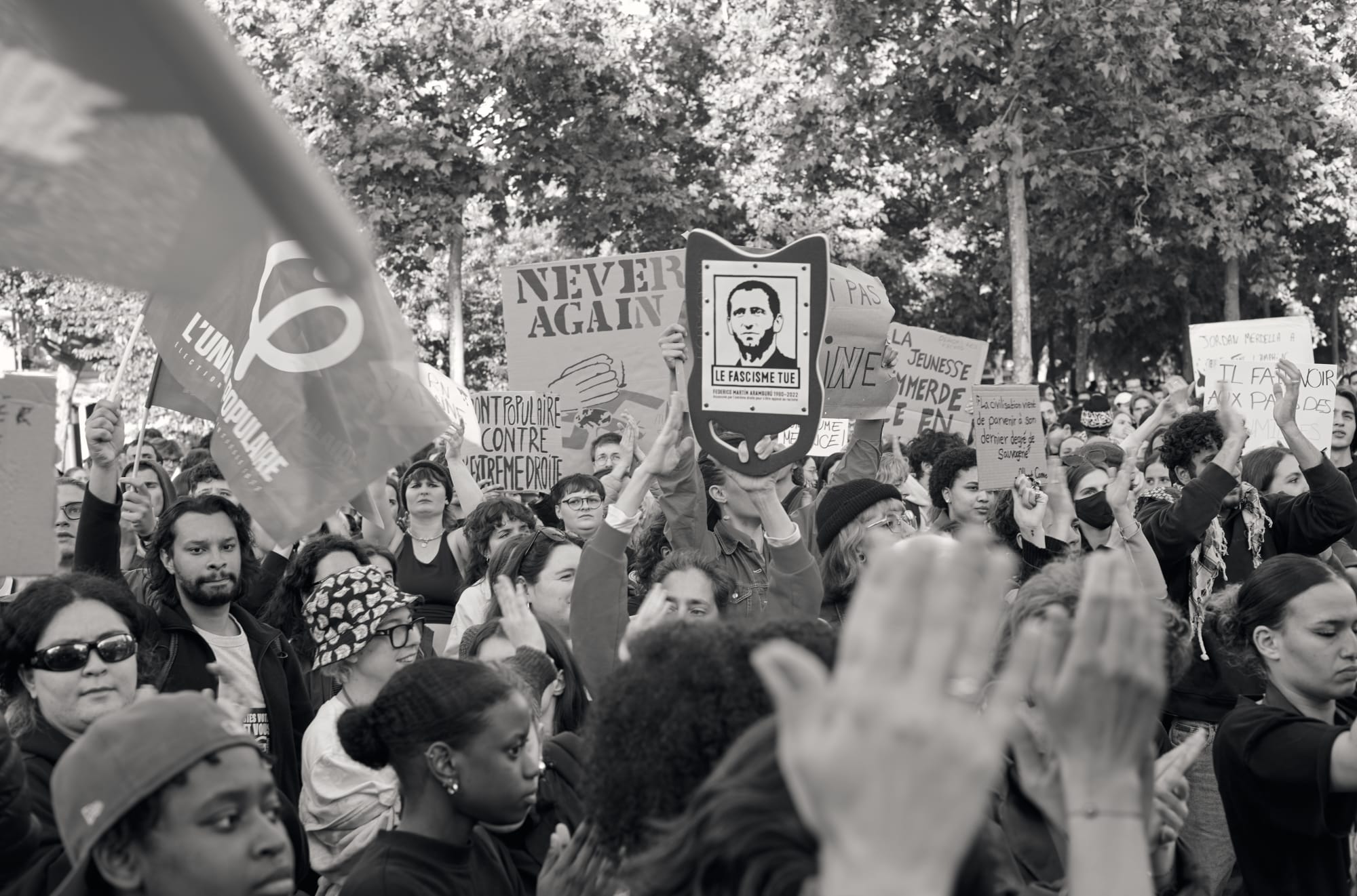 Rassemblements contre l'extrême droite Paris, 12 juin 2024