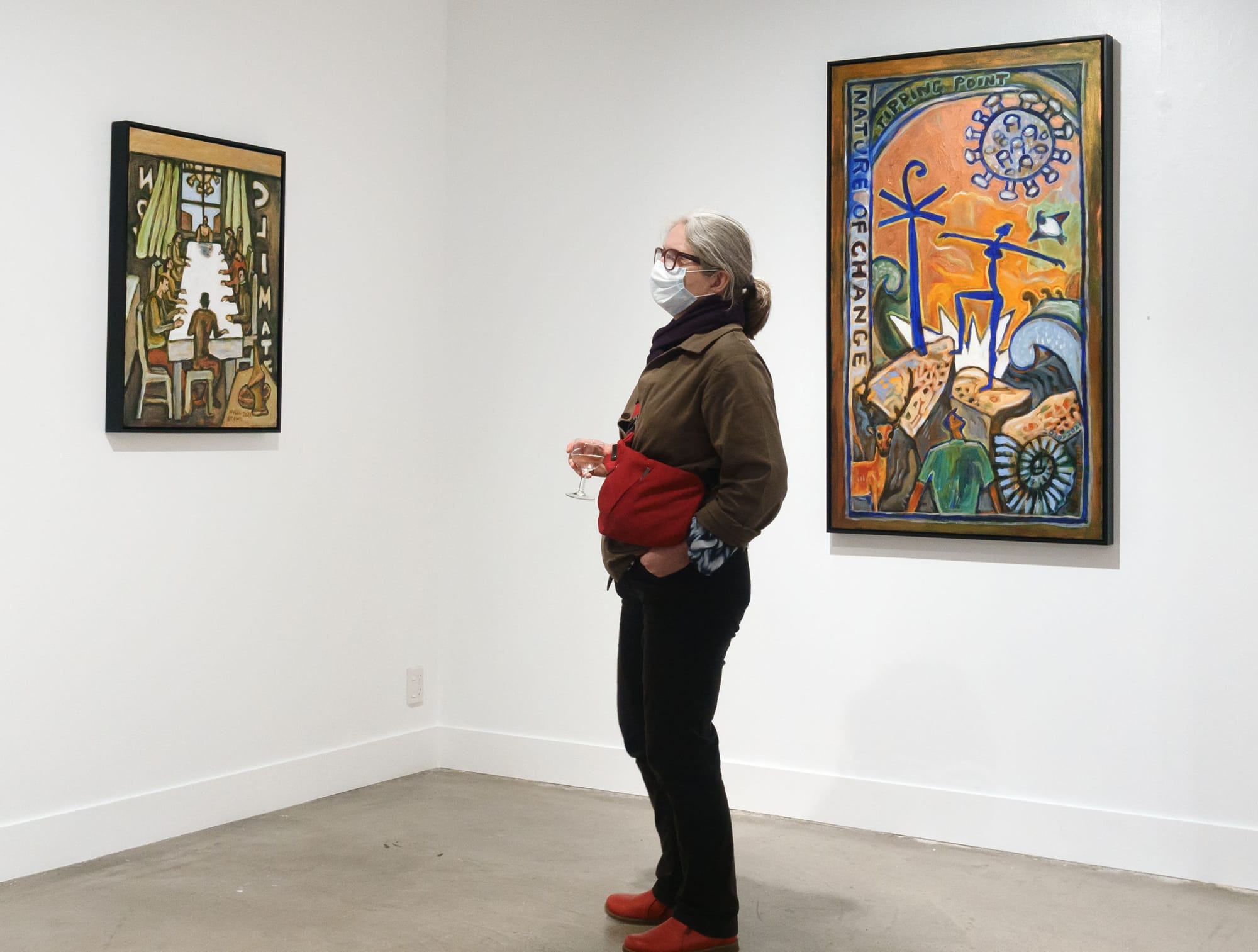 Nigel brown exhibition opening