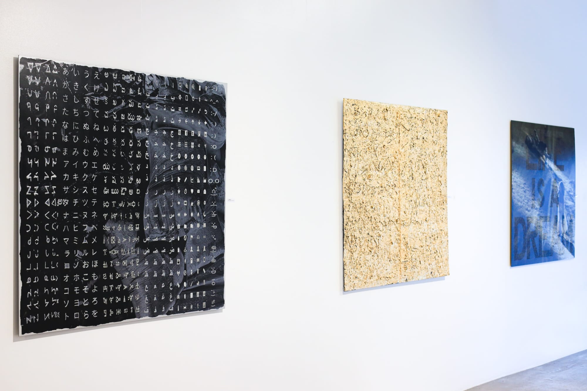 Exhibition installation by multimedia artist Peter Panyoczki