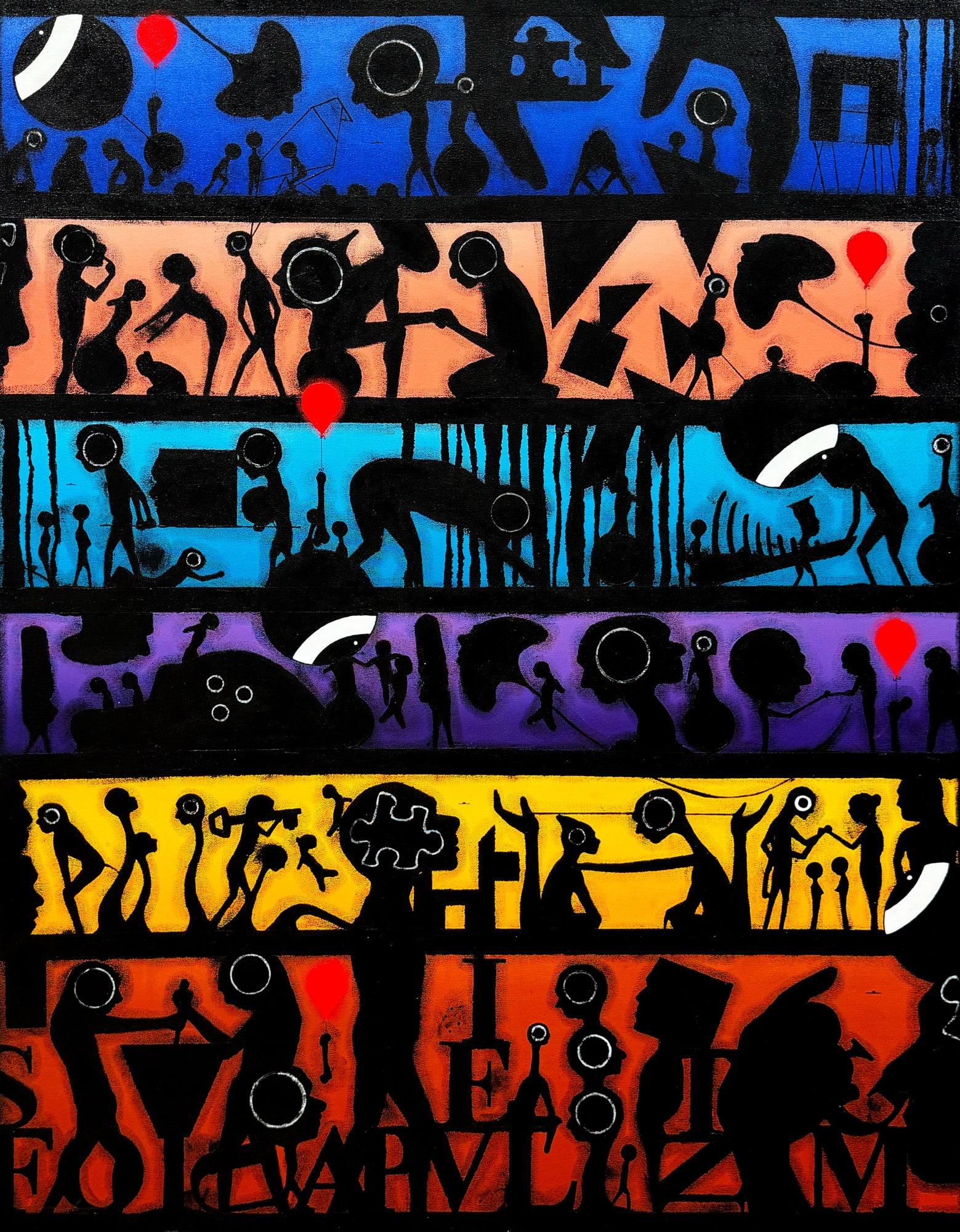 Andy Leleisi'uao, An Irenic Dissidenphilia, 90 x 70 cm