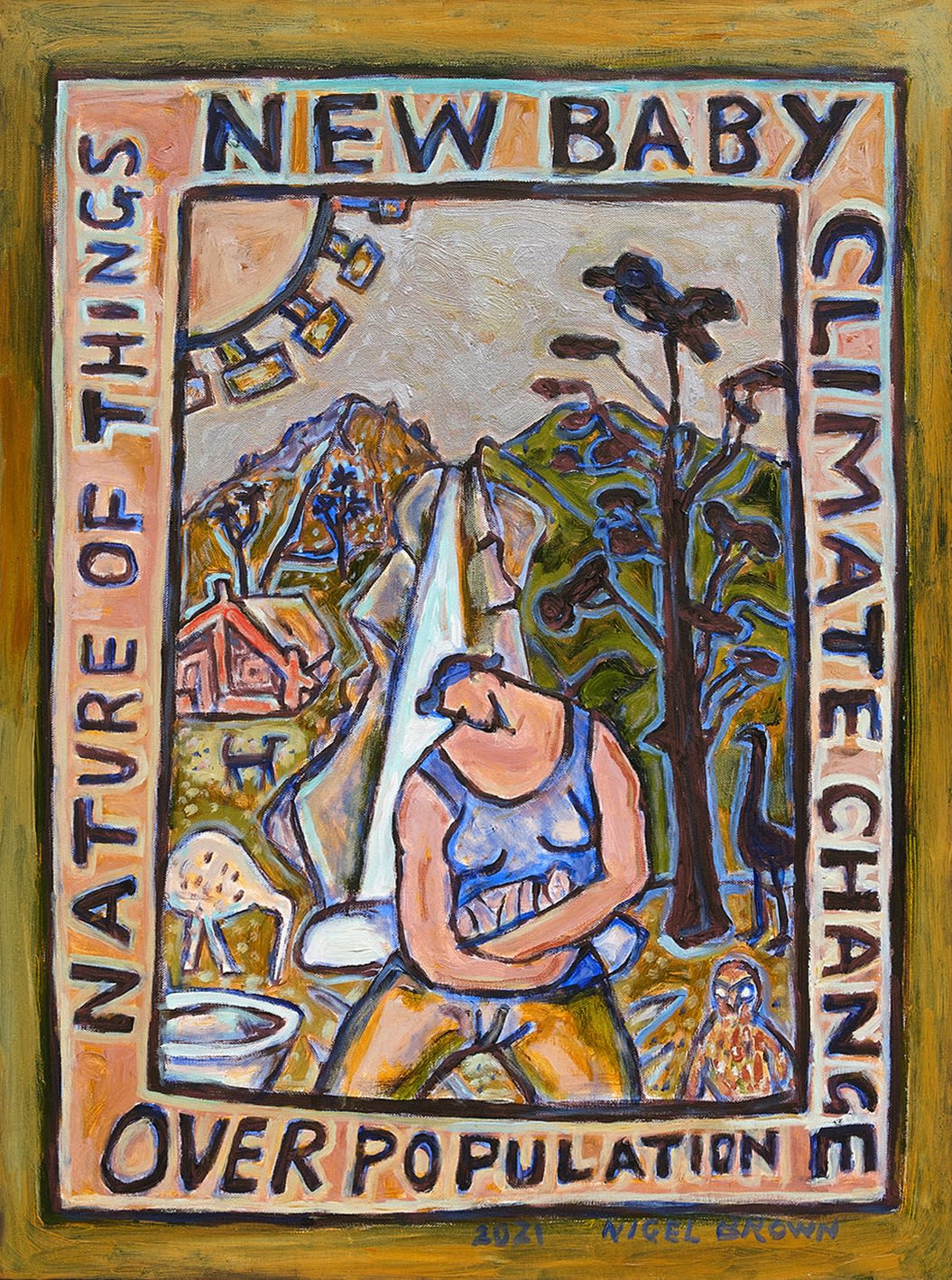 Nigel Brown, New Baby, 2021