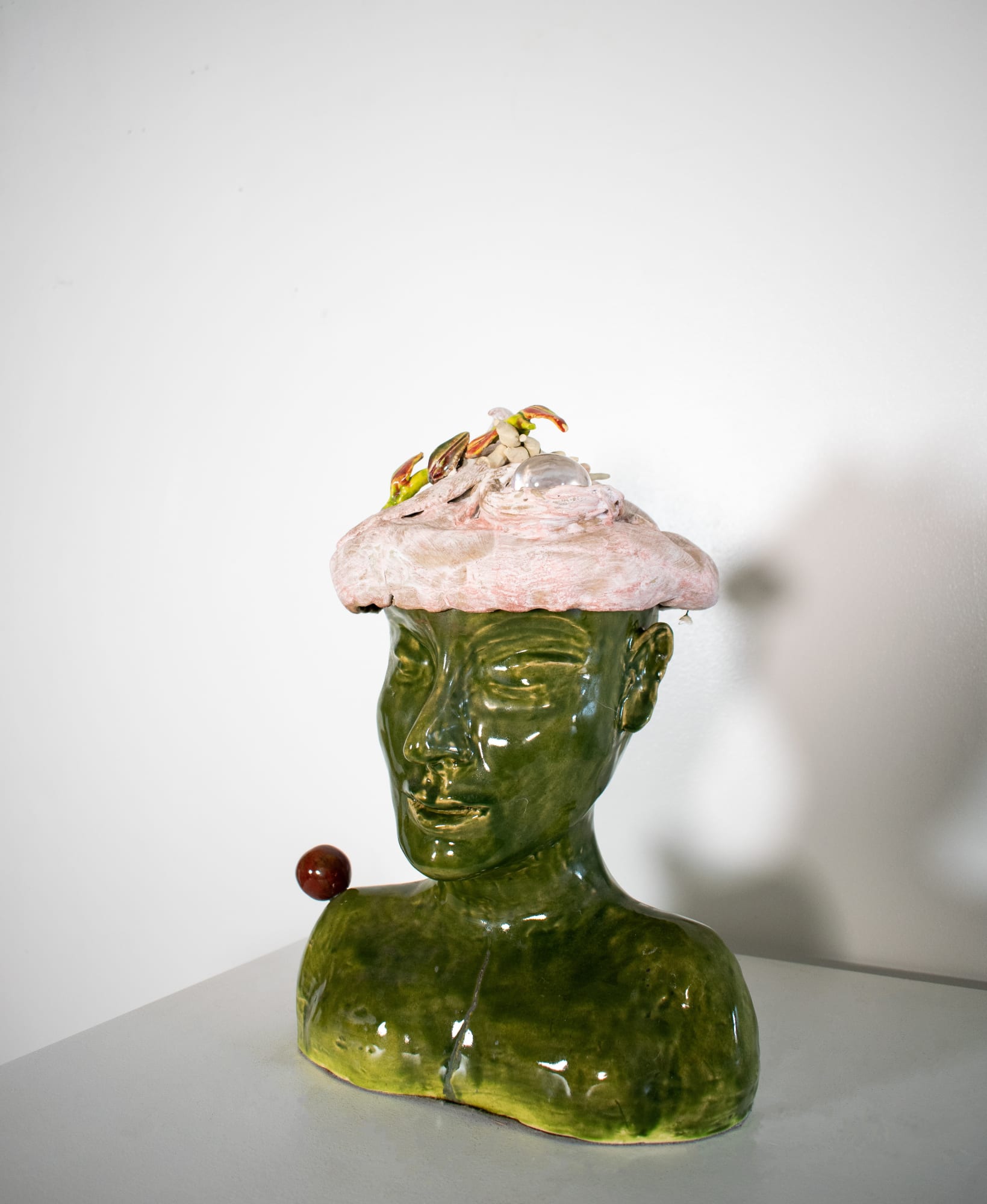 Bronwynne Cornish, Green Woman (Rock Crystal Egg), 2023