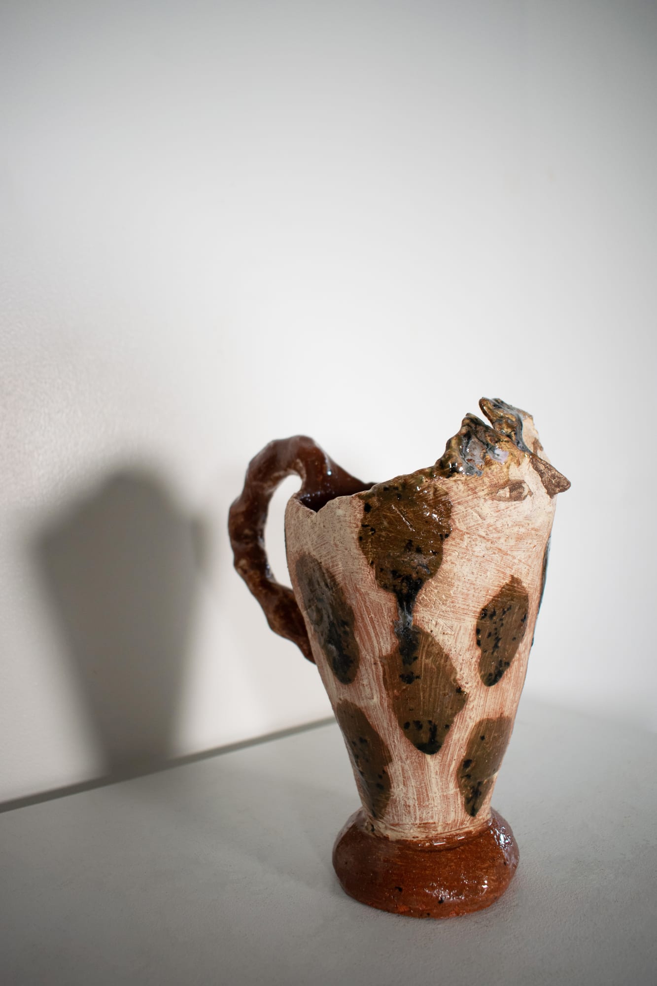 Bronwynne Cornish, Owl Jug (Red), 2023