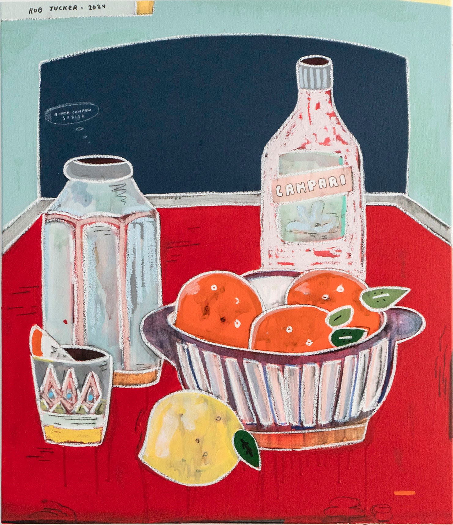 Rob Tucker, A Fresh Campari Spritz, 2024