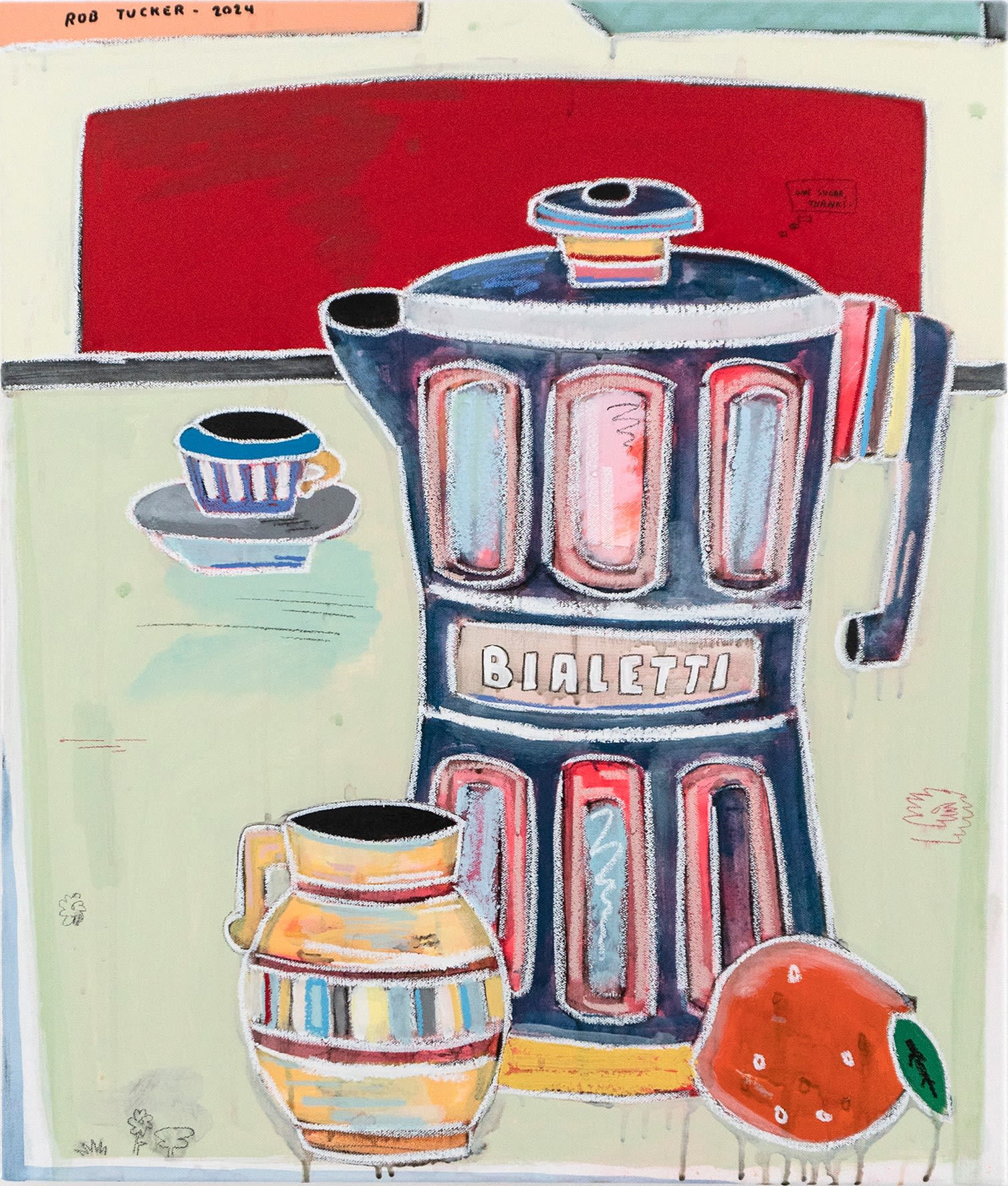 Rob Tucker, One Sugar, Thanks, 2024