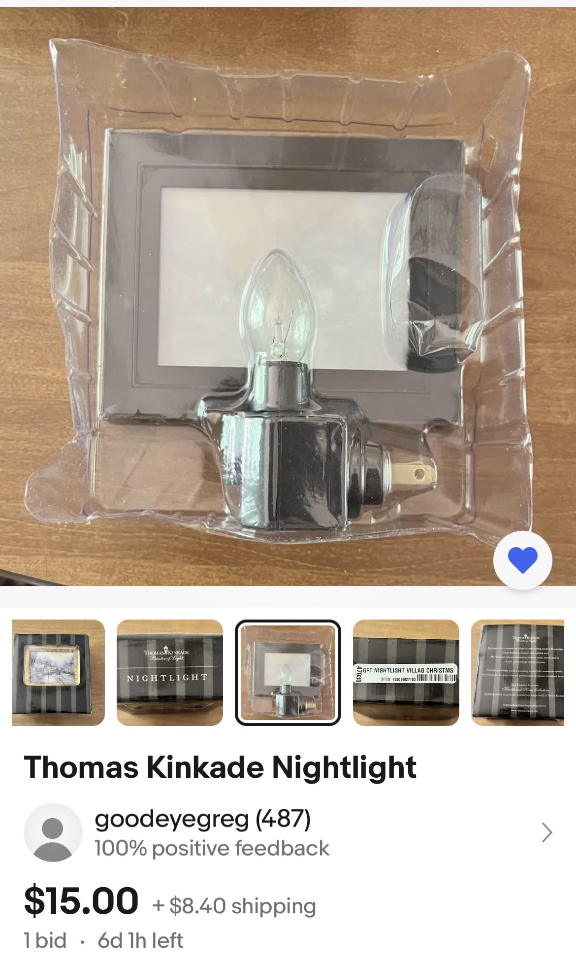 THOMAS KINKADE NIGHT LIGHT