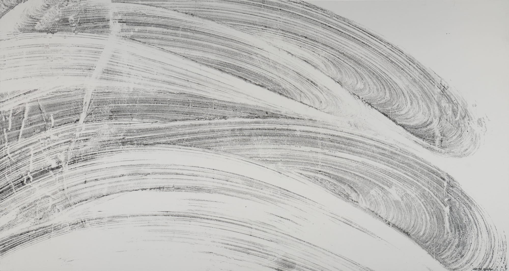 PARK YELIM WIND SIGNPOST, 2024 Ink on Hanji 75 x 140cm