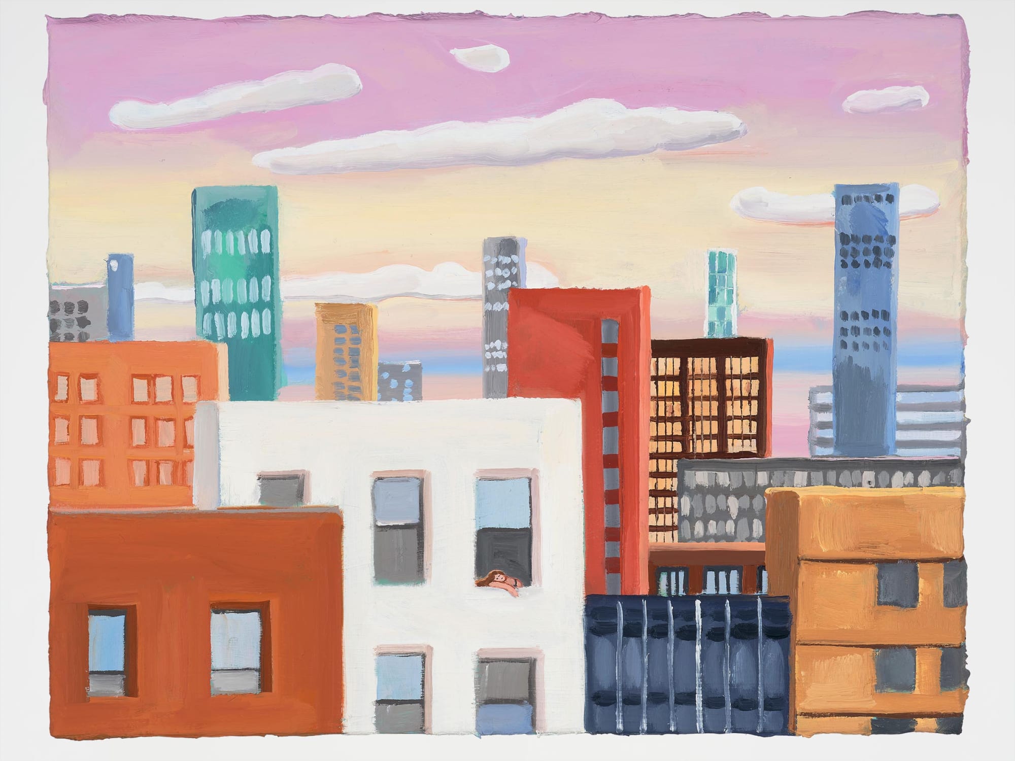 Yi Seula City bedding, 2024 Oil on canvas 27.5 x 35cm