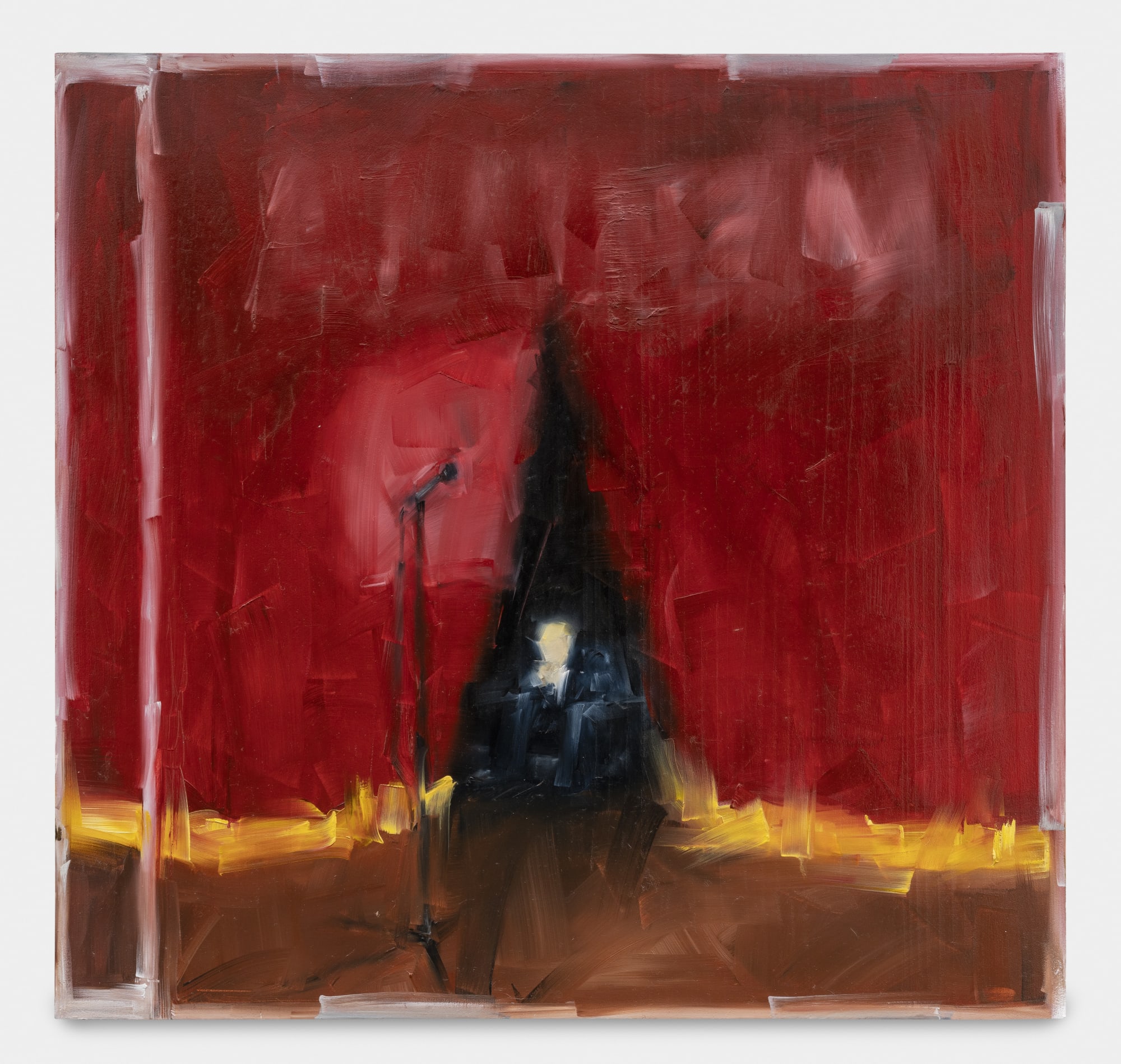 Rebecca Maria Untitled 11, 2022 Oil on wooden panel 61 x 58.4 cm. 24 x 23 in.