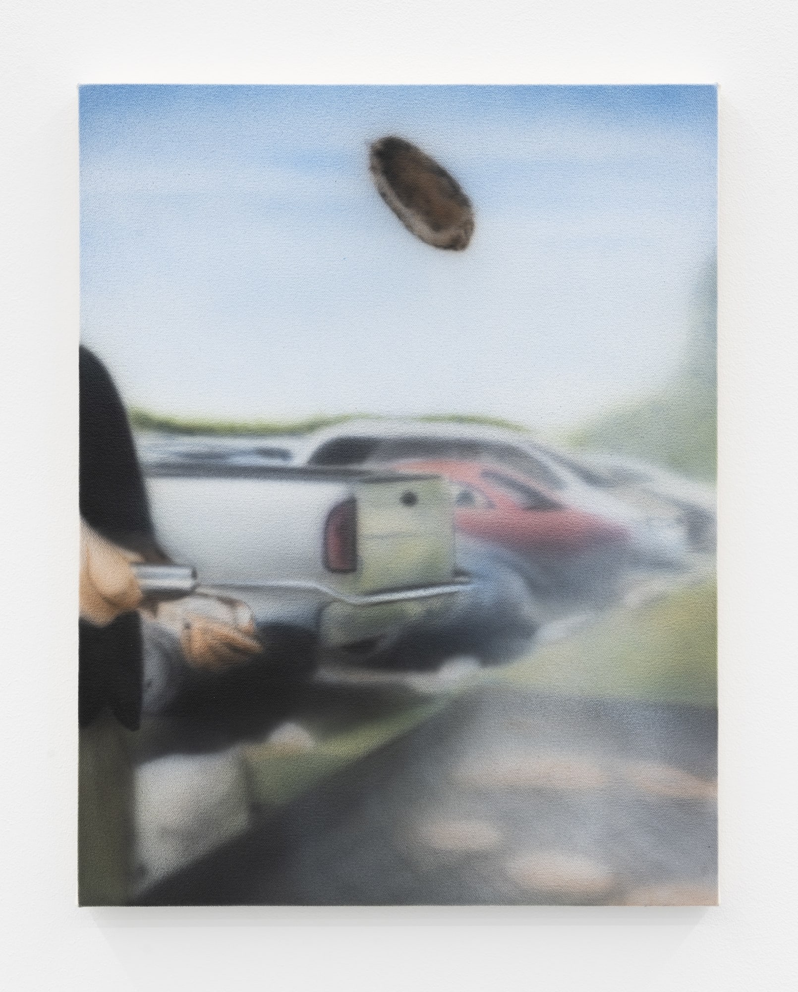 Aryo Toh Djojo Kick Flip Tail Slide, 2022 Acrylic on canvas 36 x 46 cm. 14 x 18 in.