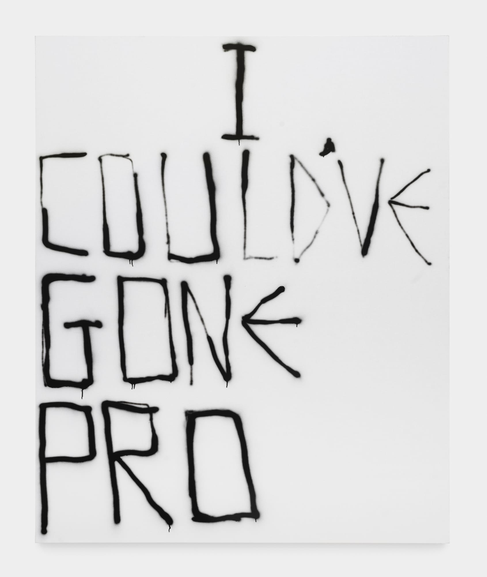 Richie Culver Pro, 2023 Lacquer on canvas 220 x 180 cm. 86 ½ x 71 in.