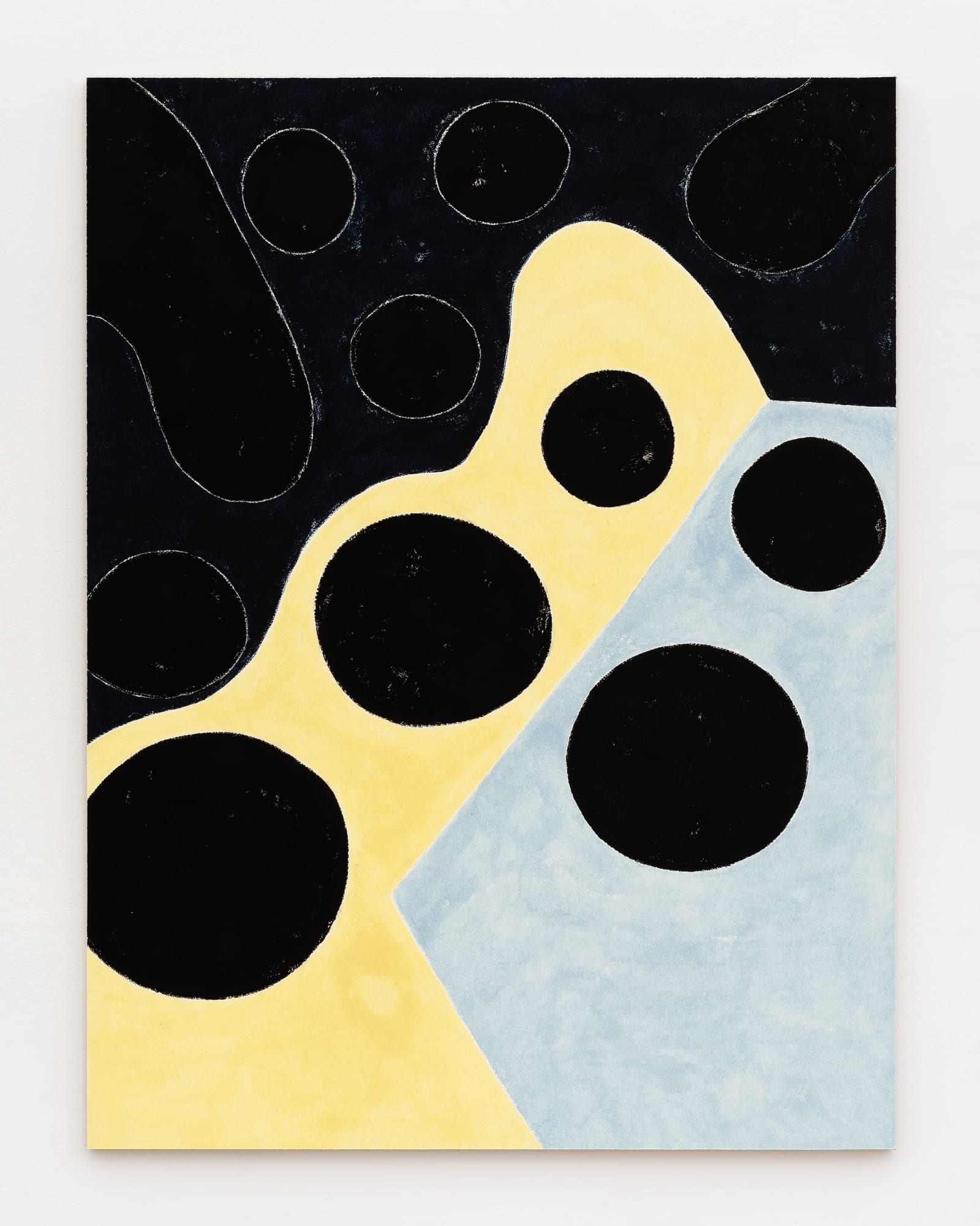 Augustin Delloye Untitled, 2018 Oil on paper mounted on wood