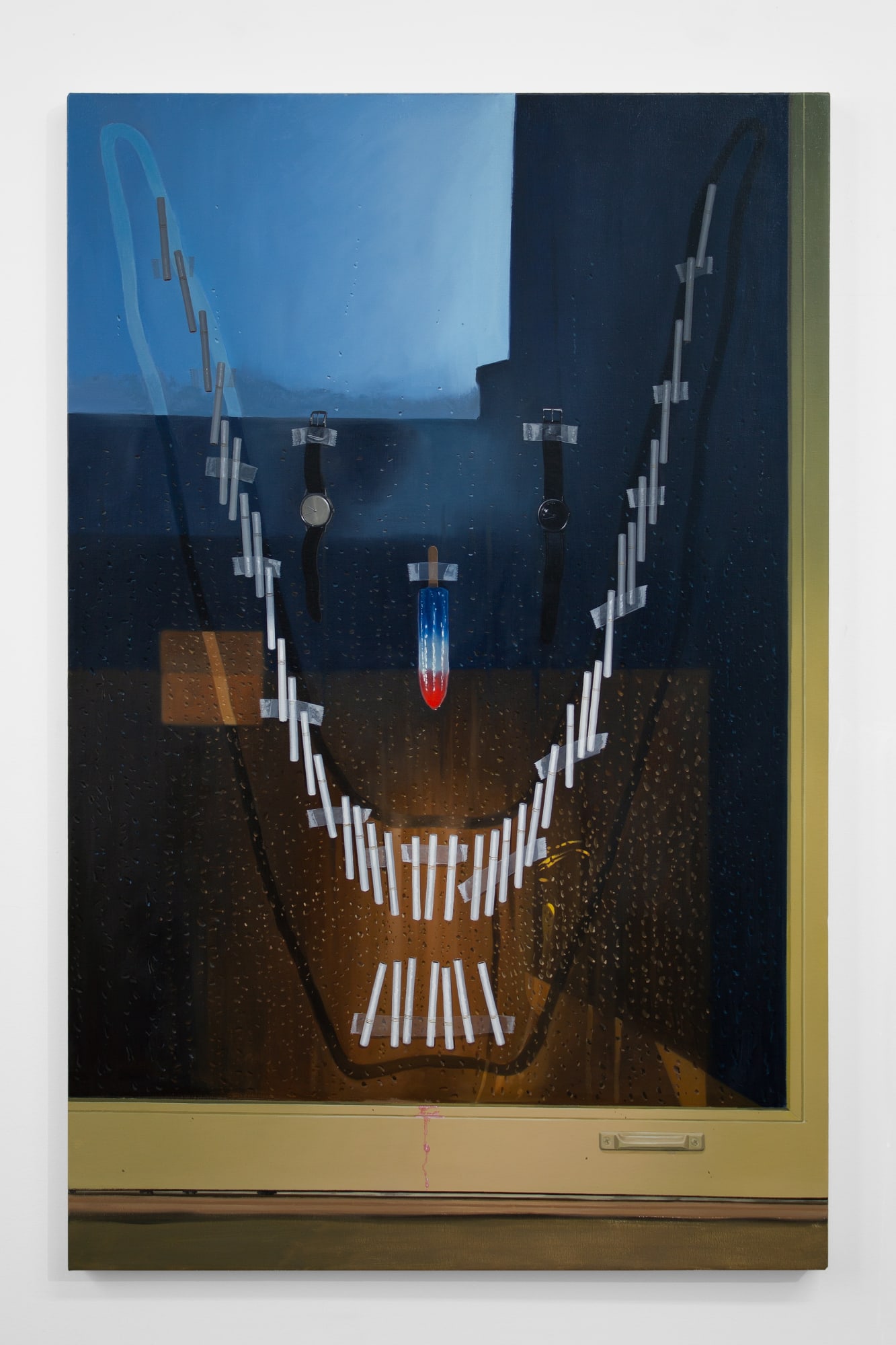 Paul Rouphail Grinner, 2019 Oil on canvas 76.2 x 117 cm 30 x 46 in.