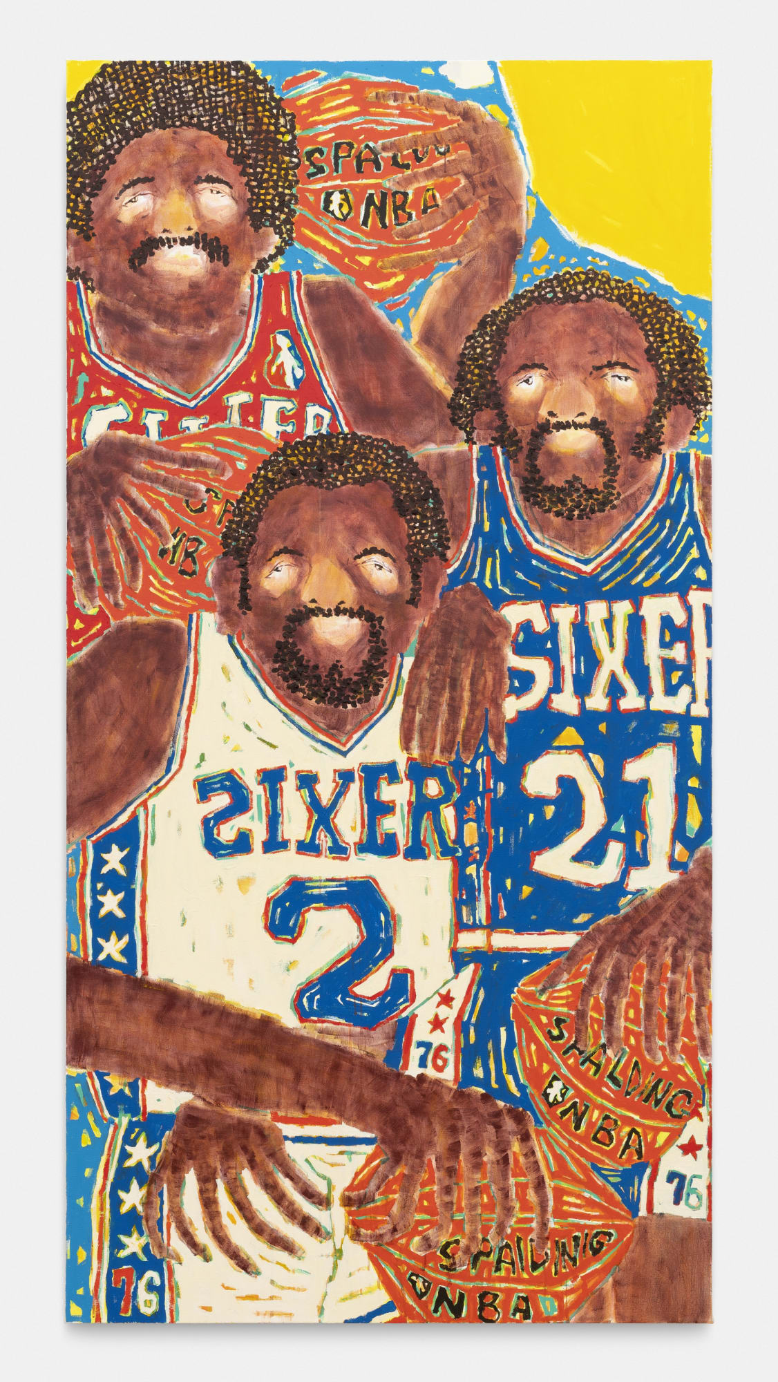 Koichi Sato 6ERS, 2020 Acrylic and Oil on Canvas 213 x 109 cm. 84 x 43 in.