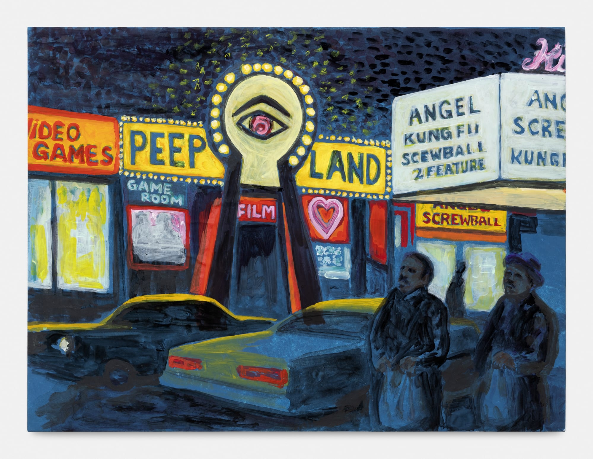 Jane Dickson Peepland Angel, 2017 Gouache on Tyvek 46 x 61 cm. 18 x 24 in