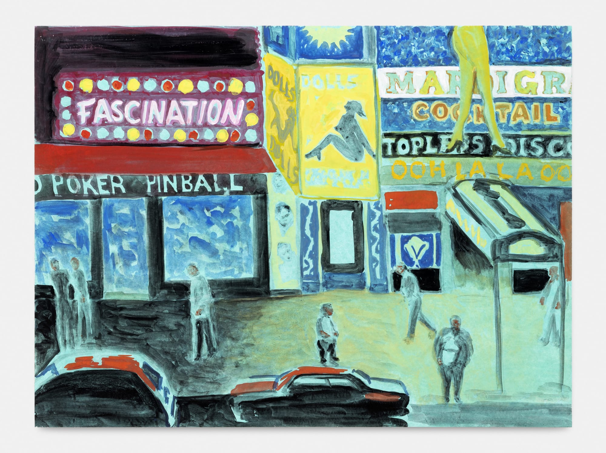 Jane Dickson Fascination 3, 2017 Gouache on Tyvek 46 x 61 cm. 18 x 24 inches